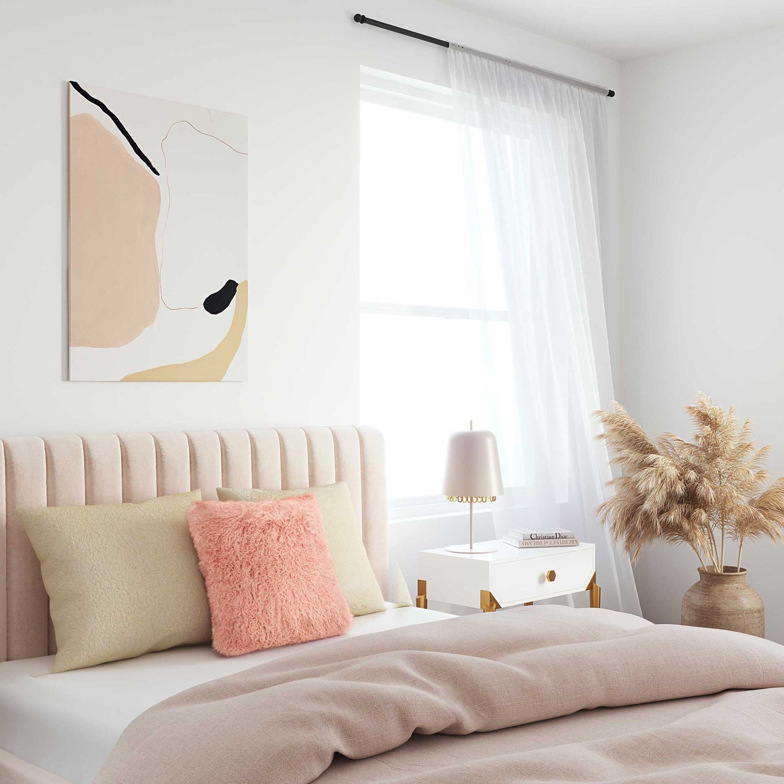 Tibetan Sheep Pillow Blush