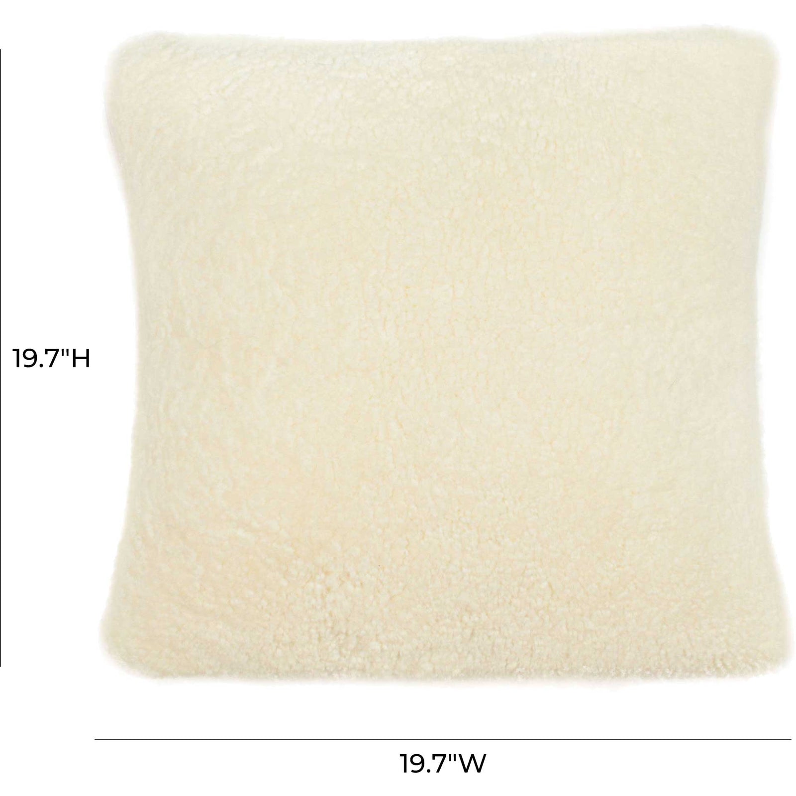 New Zealand Sheepskin Pillow Ivory