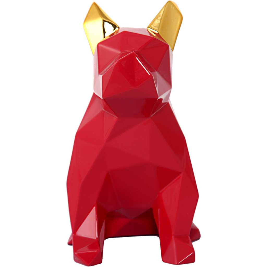 Mans Best Friend Sculpture Red/Gold