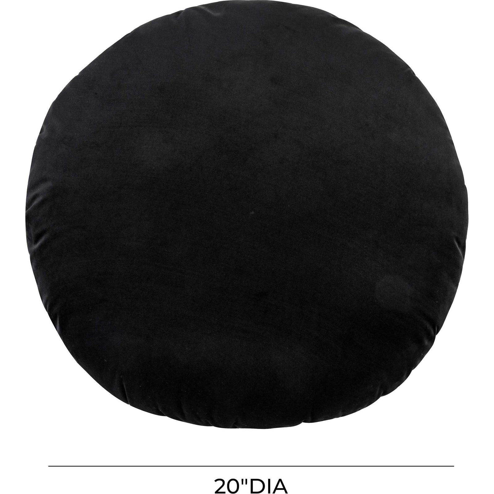 Ponder Velvet Pillow Black
