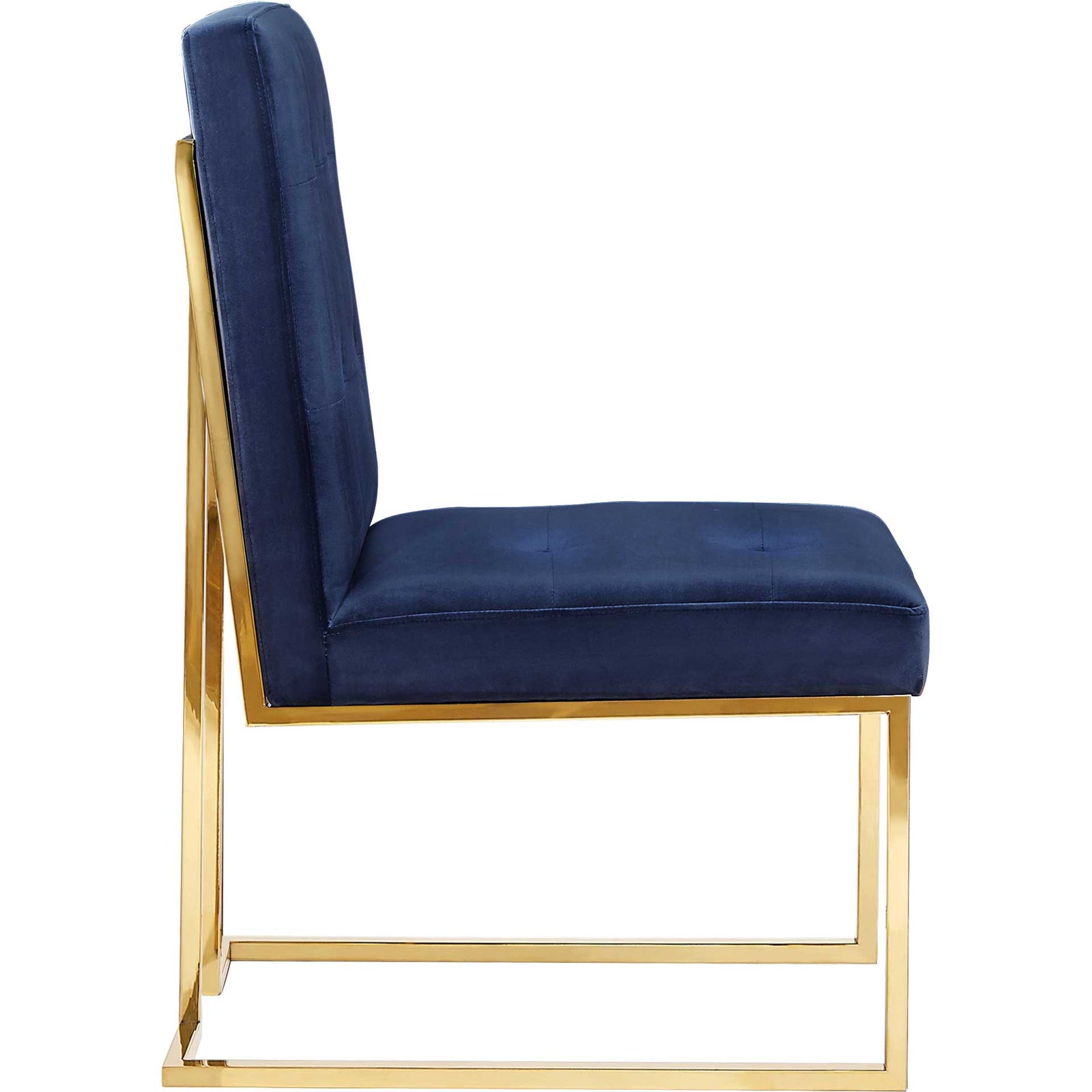 Akito Velvet Chair Navy (Set of 2)