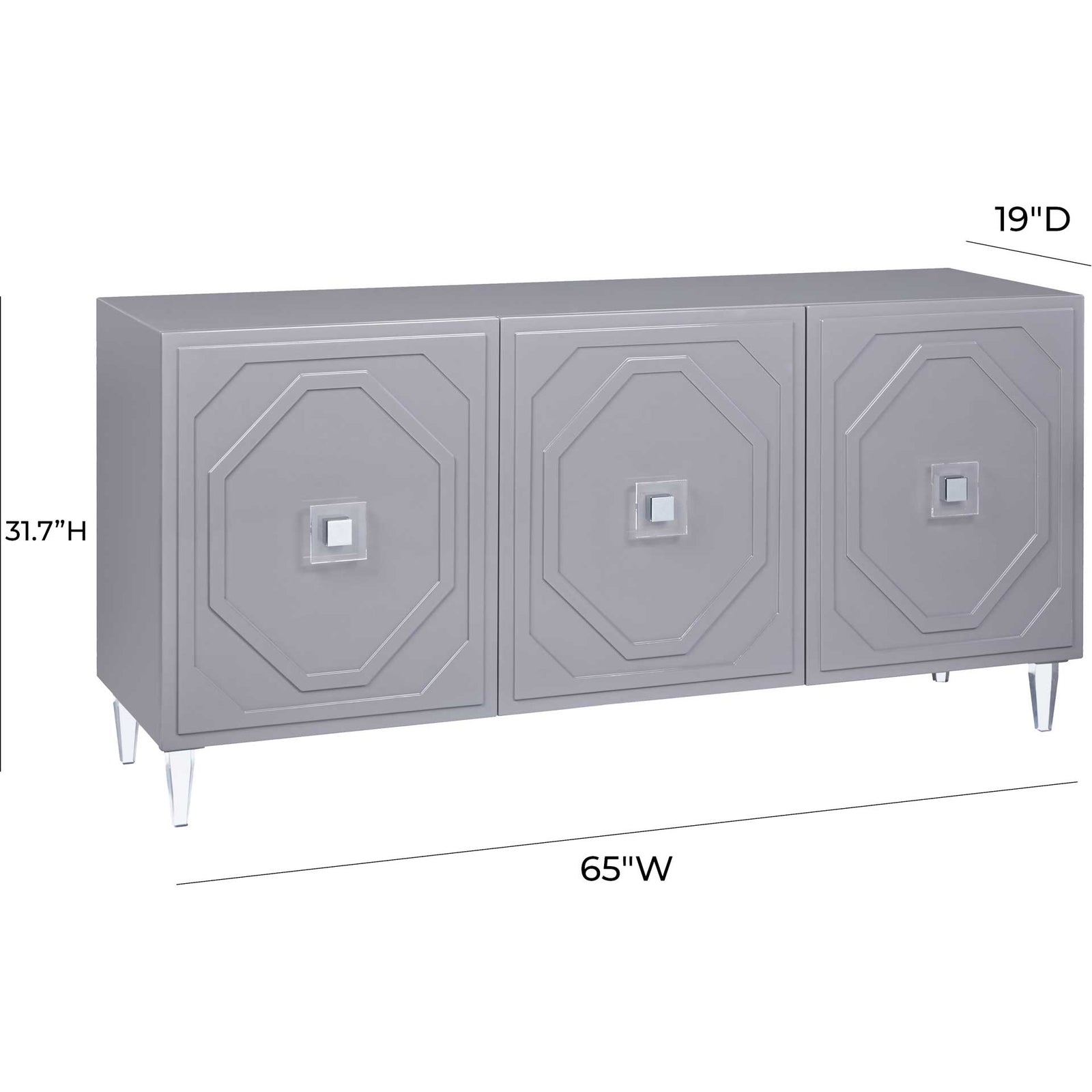 Anahi Lacquer Buffet Gray