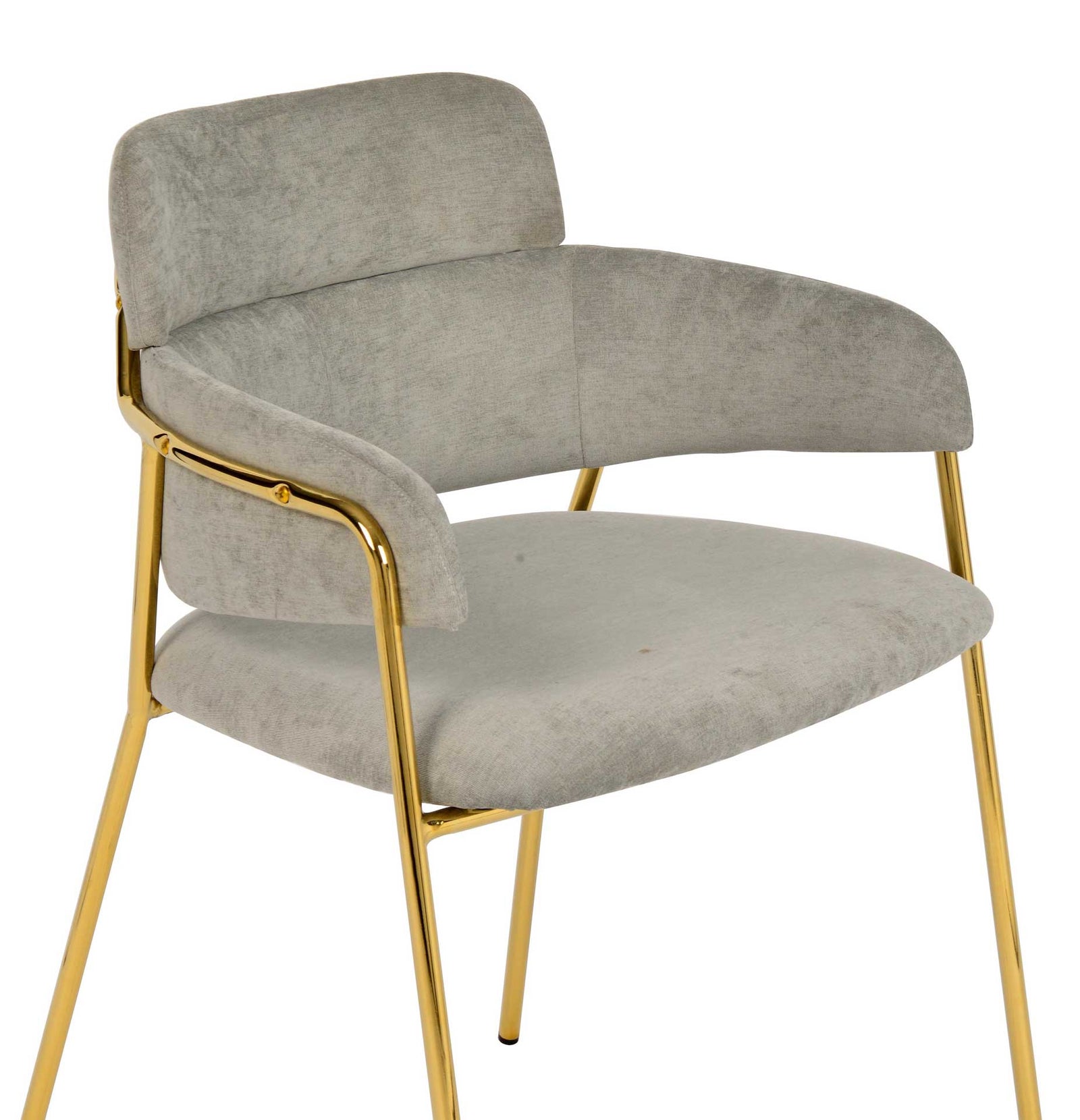 Kairo Velvet Chair Gray (Set of 2)