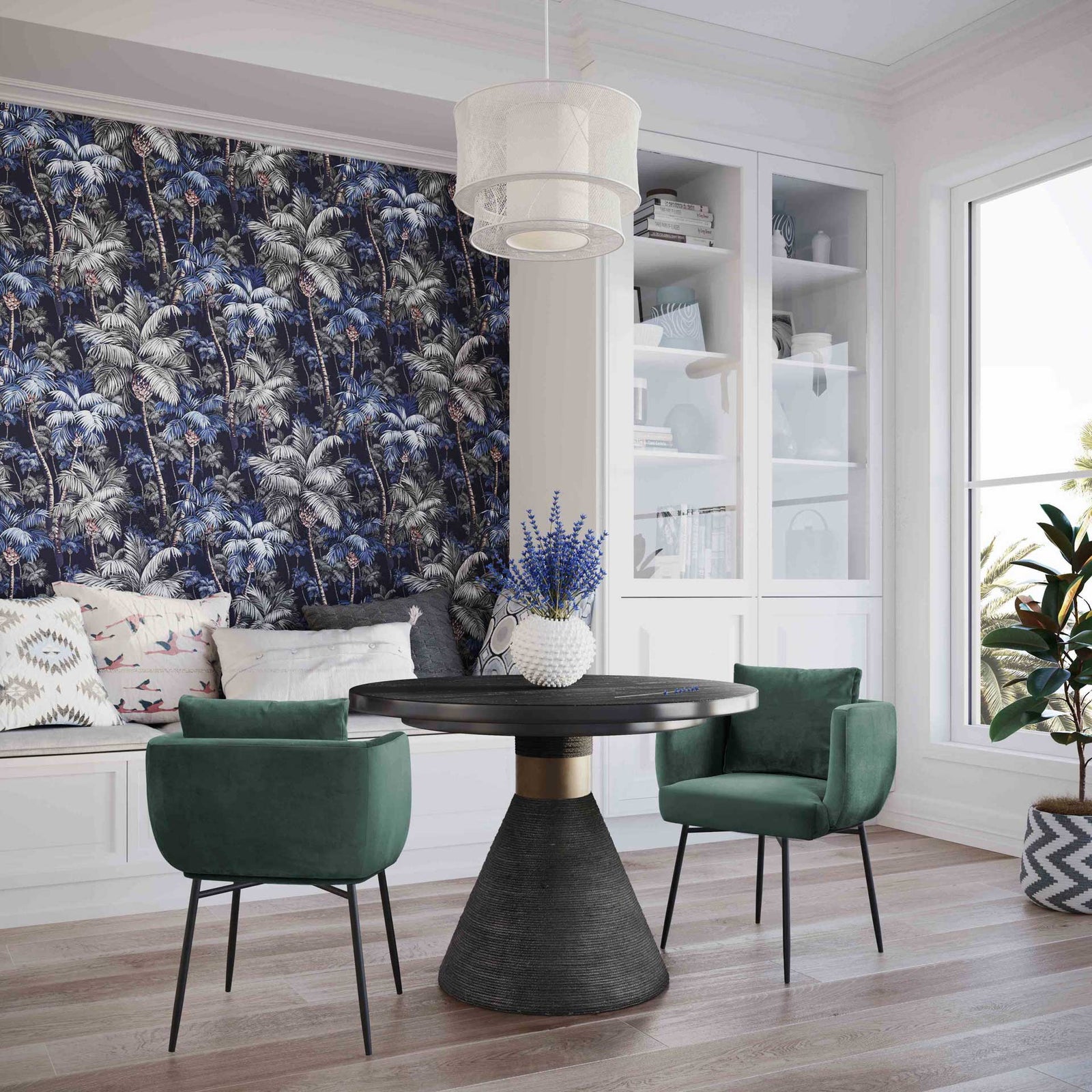 Riley Rope Round Table Black