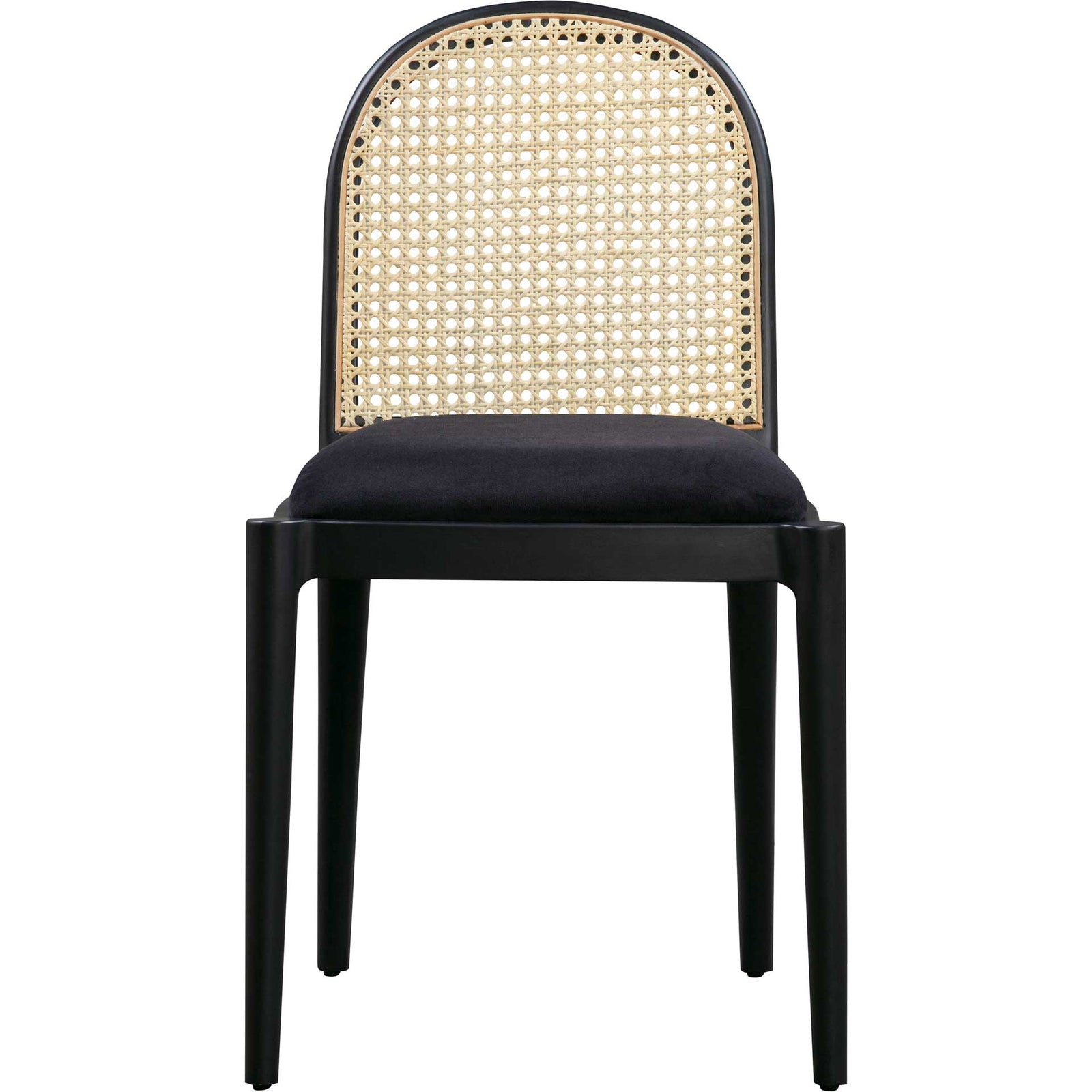 Kory Cane Dining Chair Black