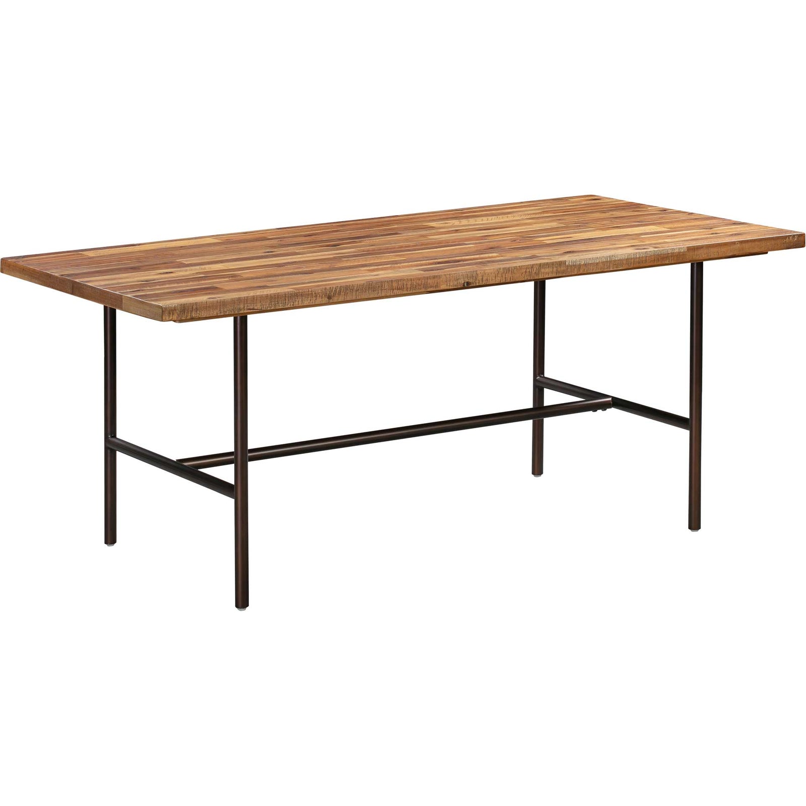Boston Wooden Dining Table Rustic/Dark Brown