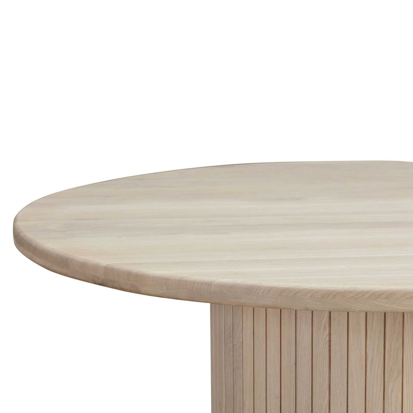 Chance Ash Wood Round Dining Table Natural