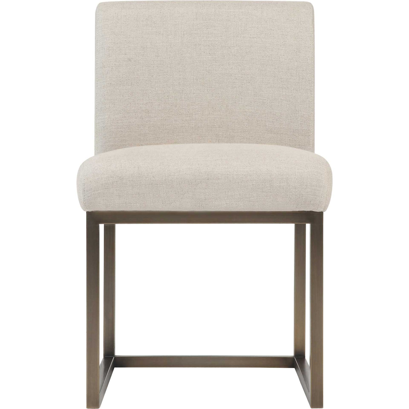 Halyn Linen Chair in Brass Beige