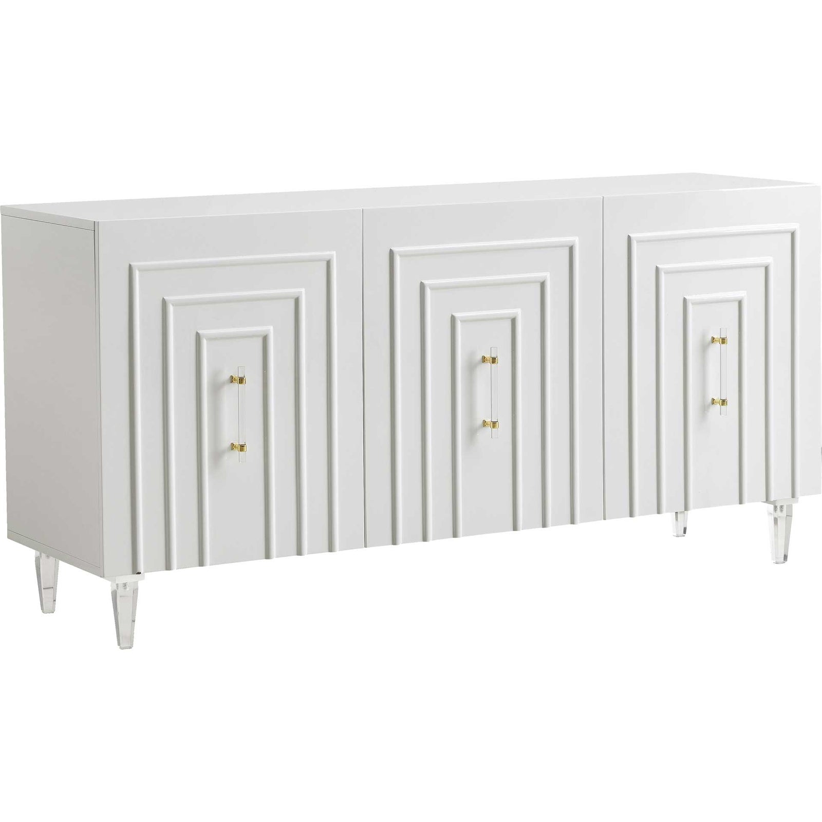 Faryn Lacquer Buffet White