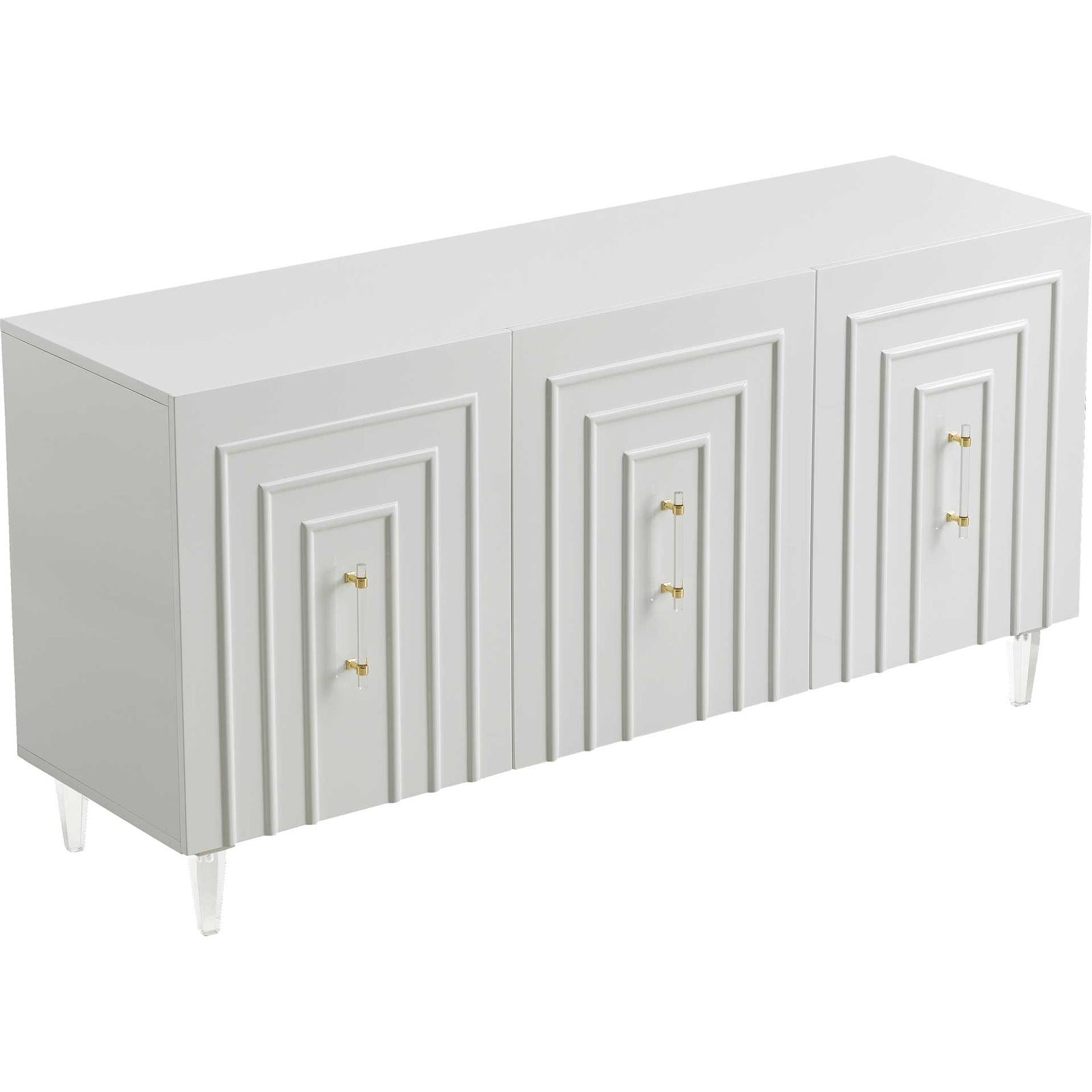 Faryn Lacquer Buffet White