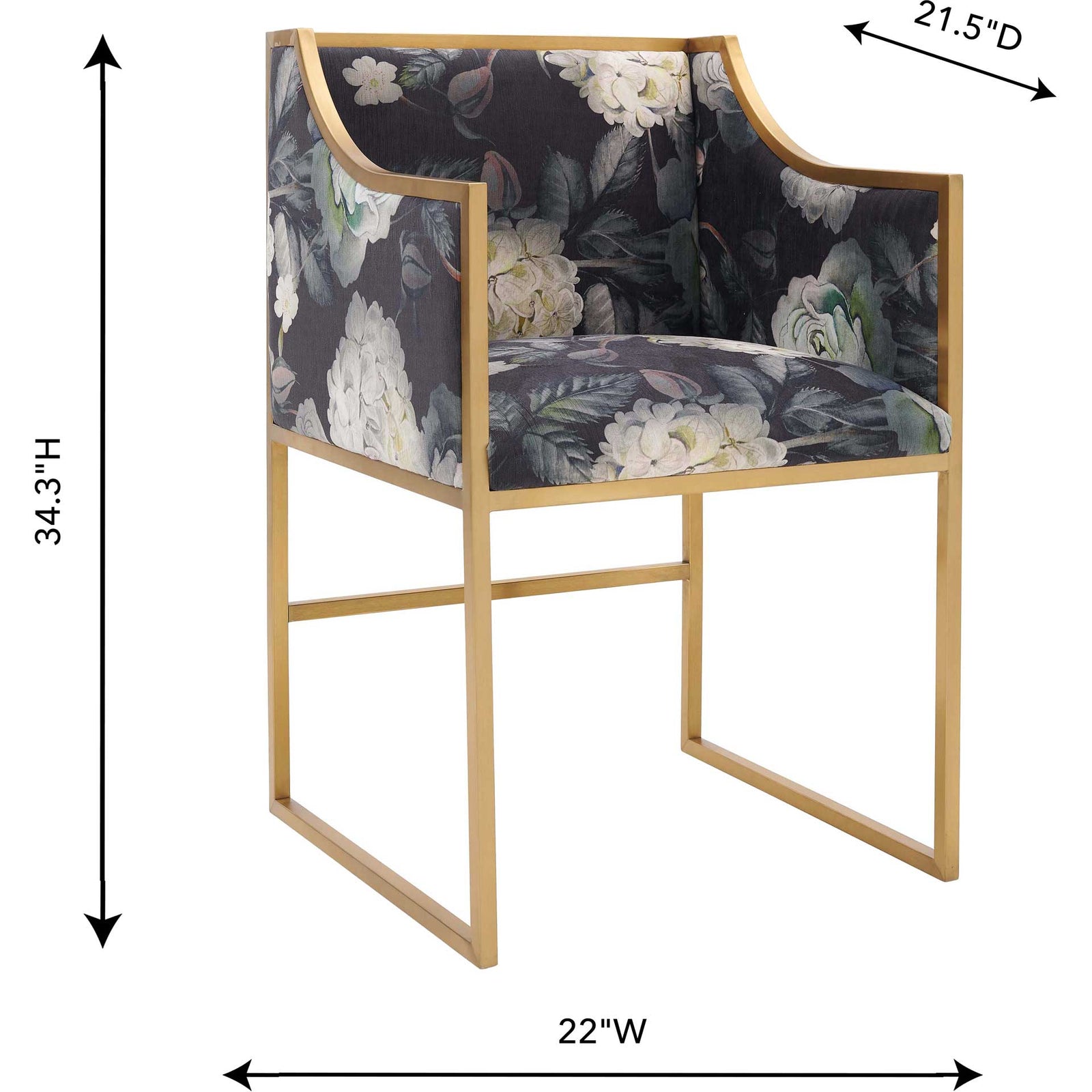 Atka Velvet Chair Multi