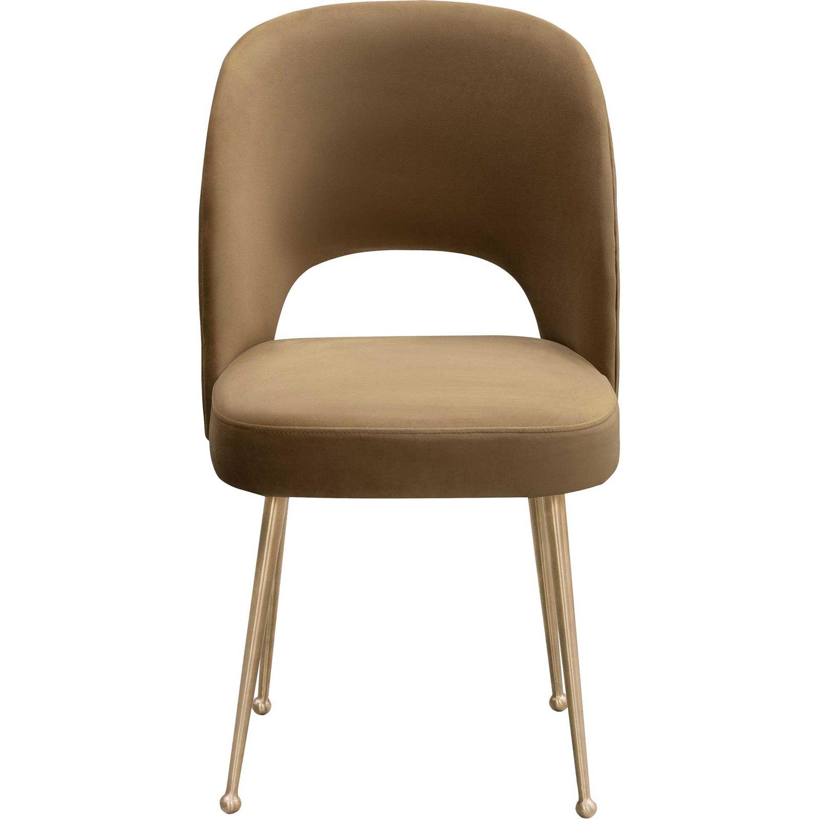 Swift Velvet Chair Cognac