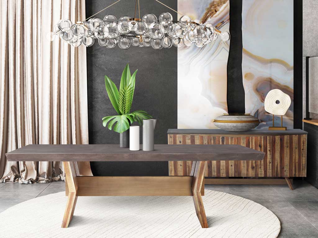 Astor Dark Concrete Table