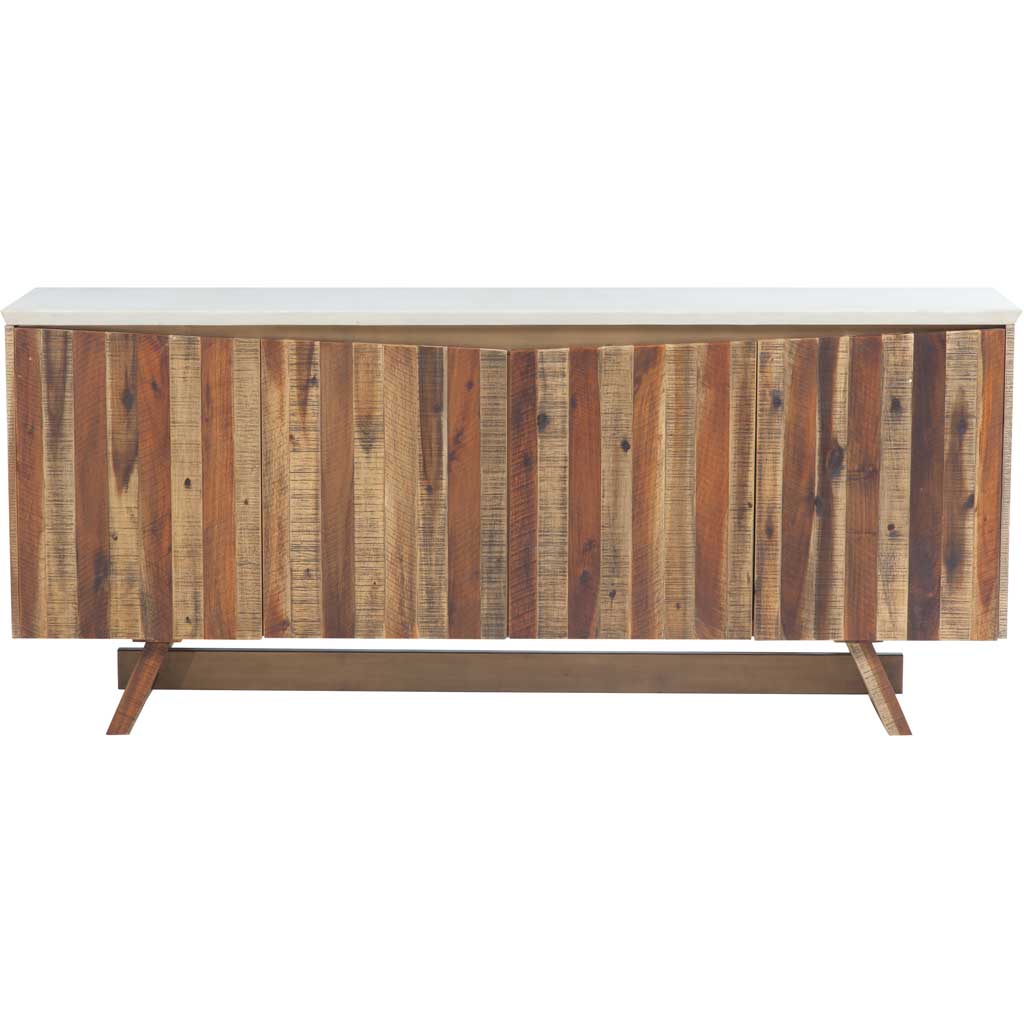 Astor White Concrete Buffet