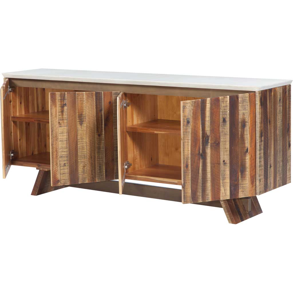 Astor White Concrete Buffet