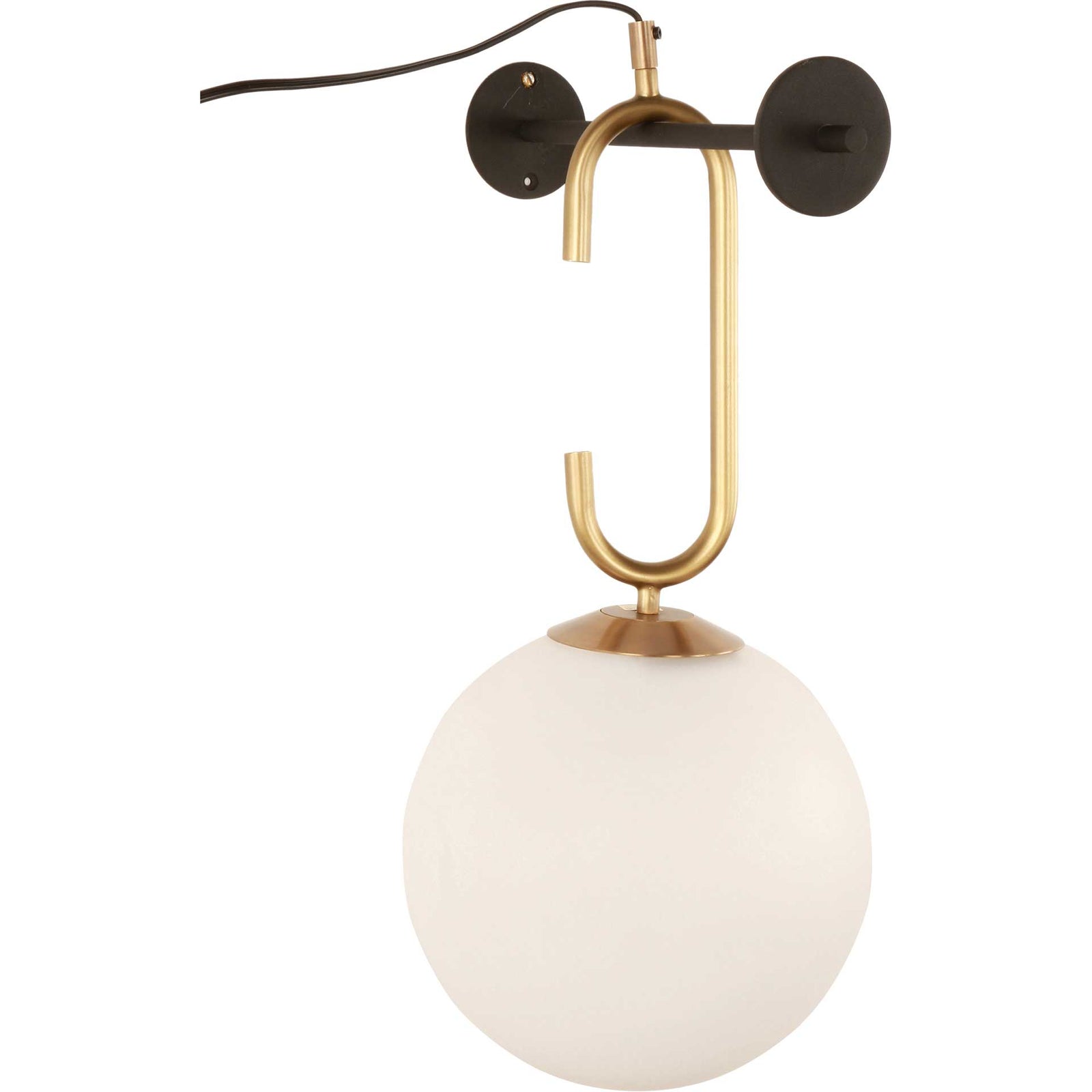 Chanel Wall Sconce Black/Brass/Frosted