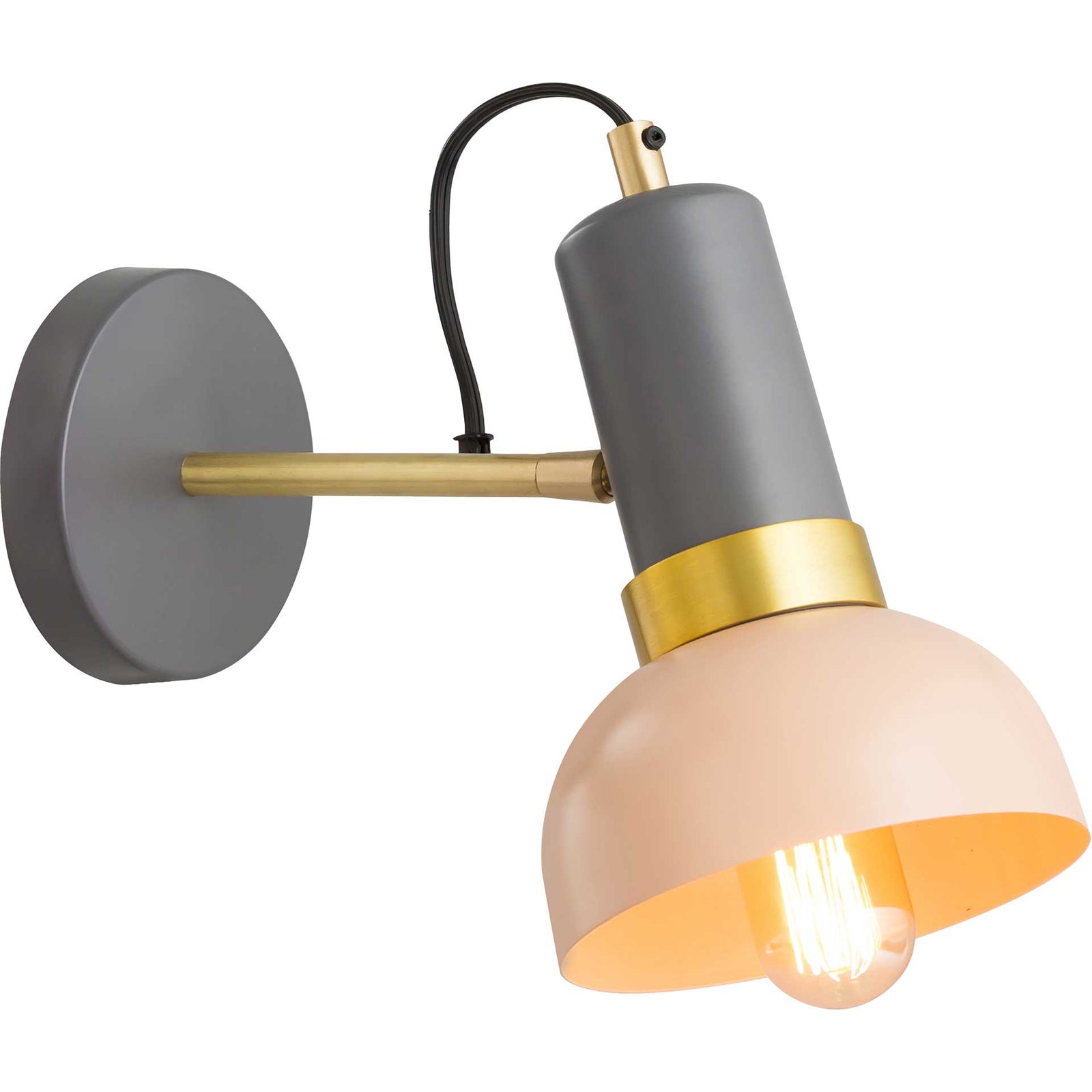 Jumbo Wall Sconce Blush/Gray