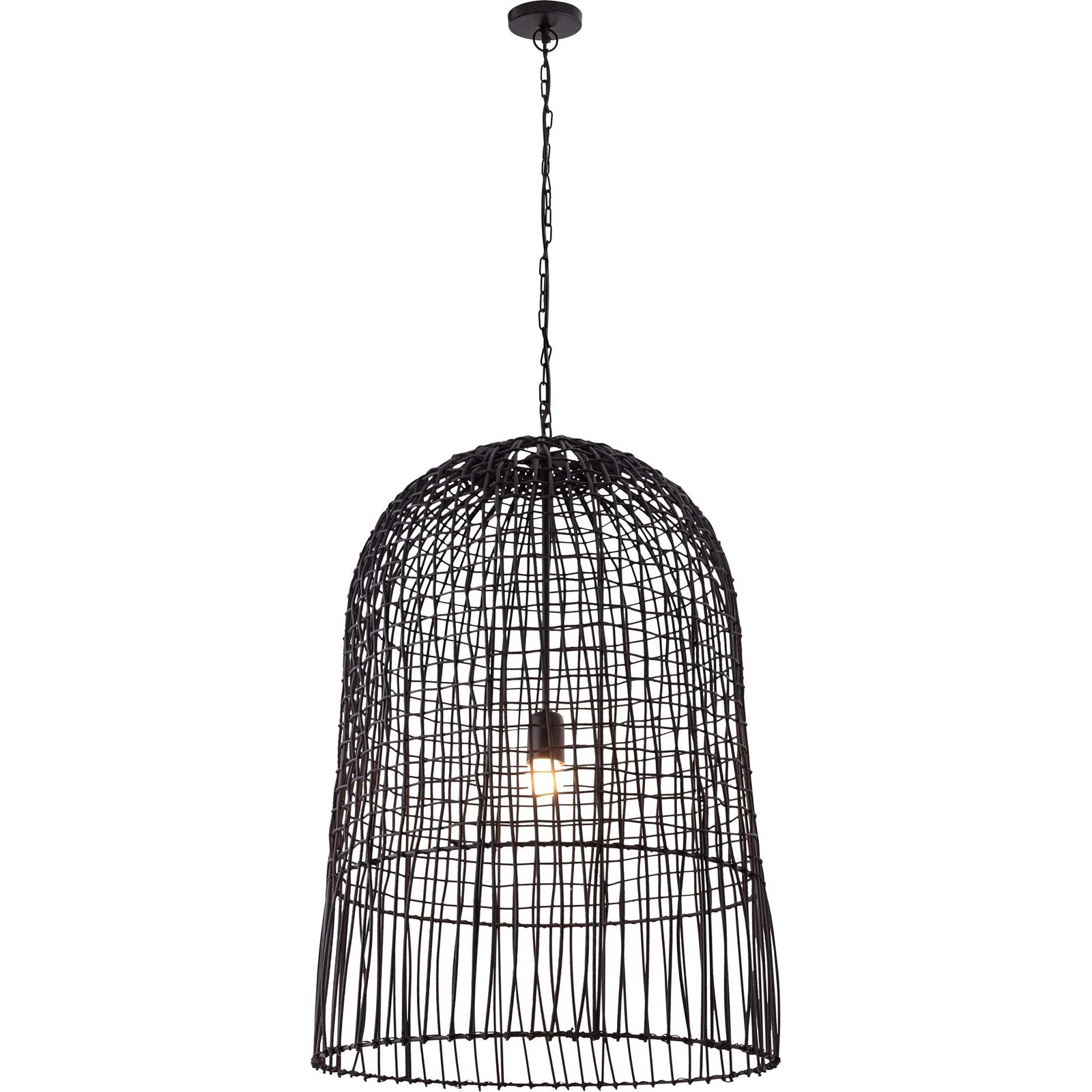 Efisio Rattan Pendant Black