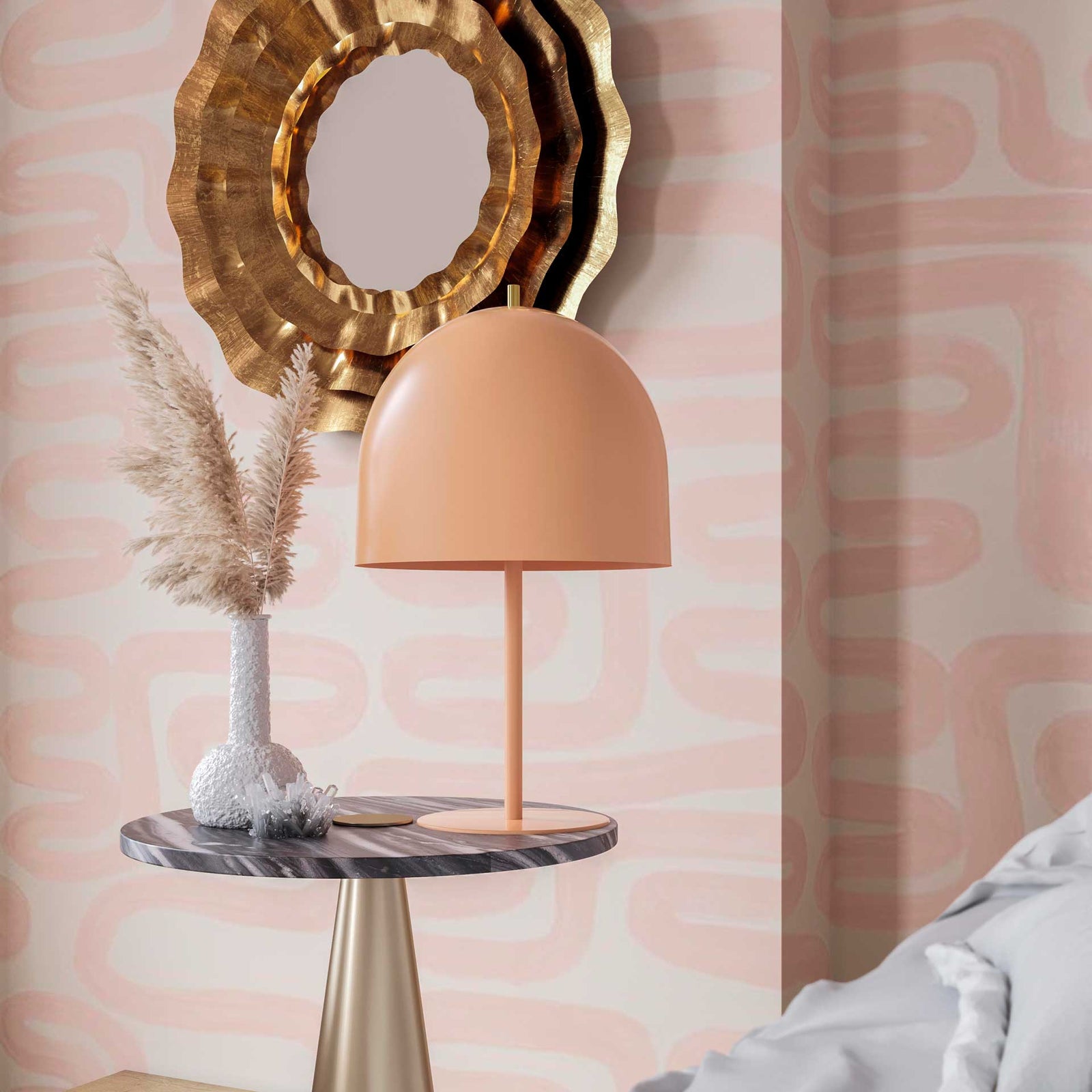 Brandy Table Lamp Blush