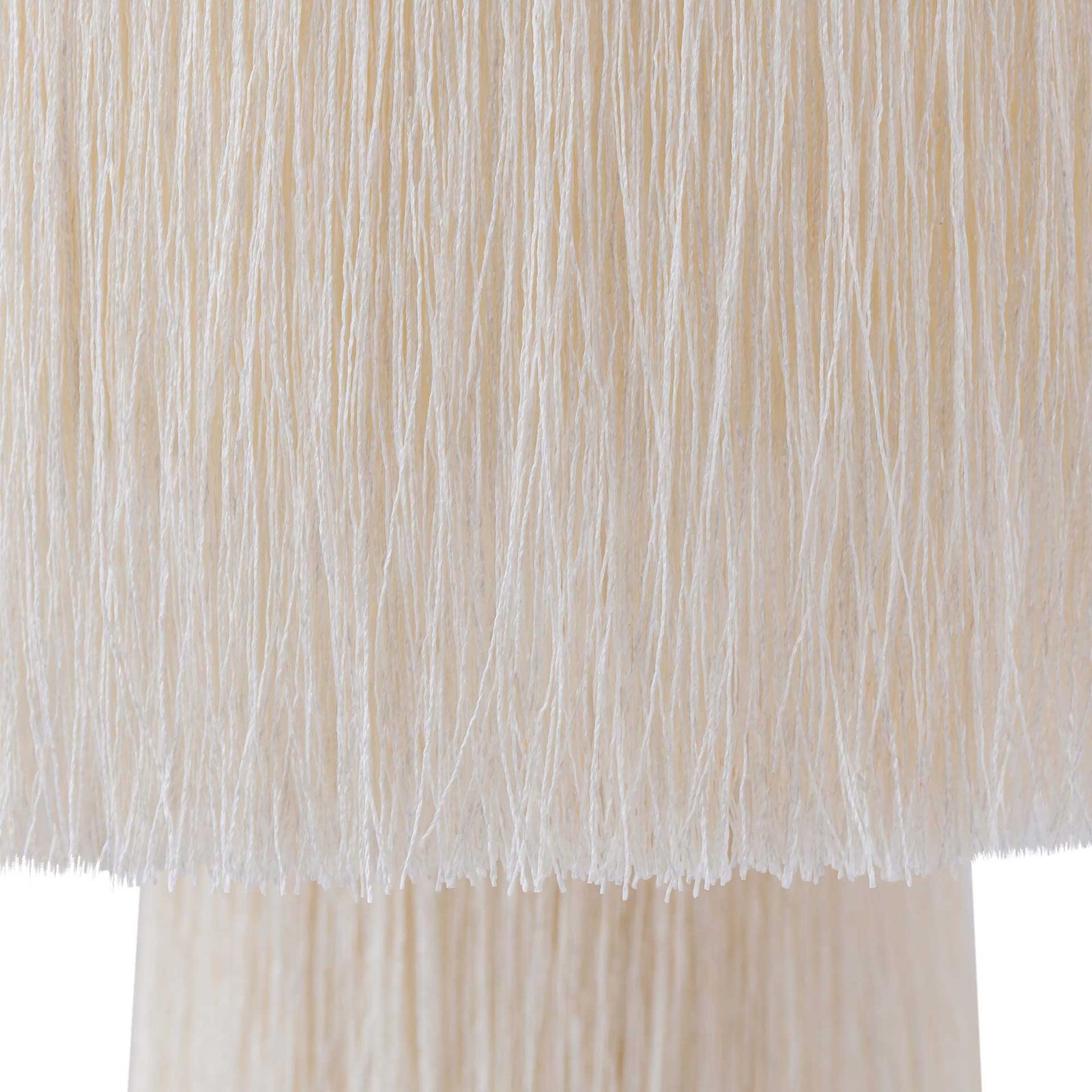 Atlas Tassel Table Lamp Cream