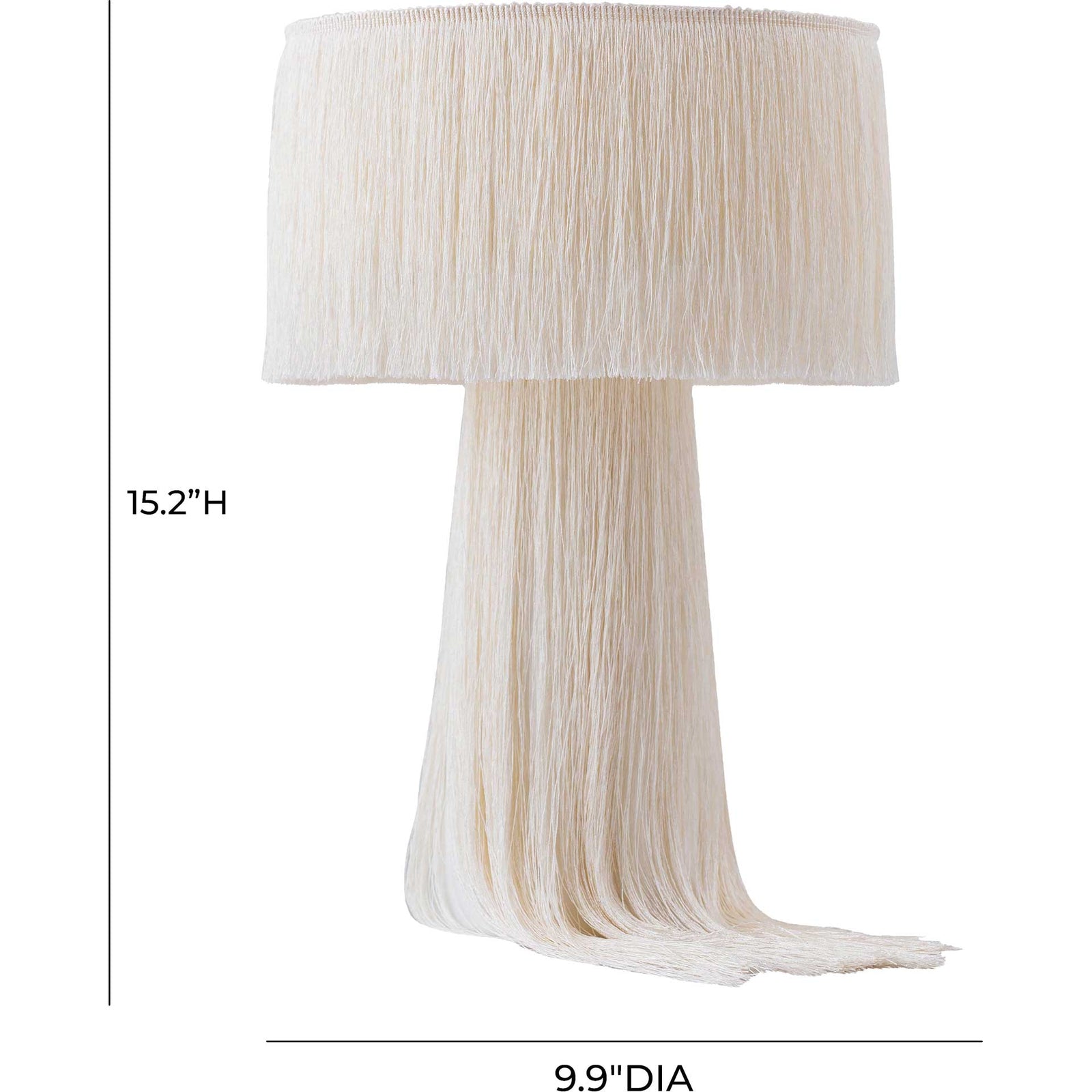 Atlas Tassel Table Lamp Cream