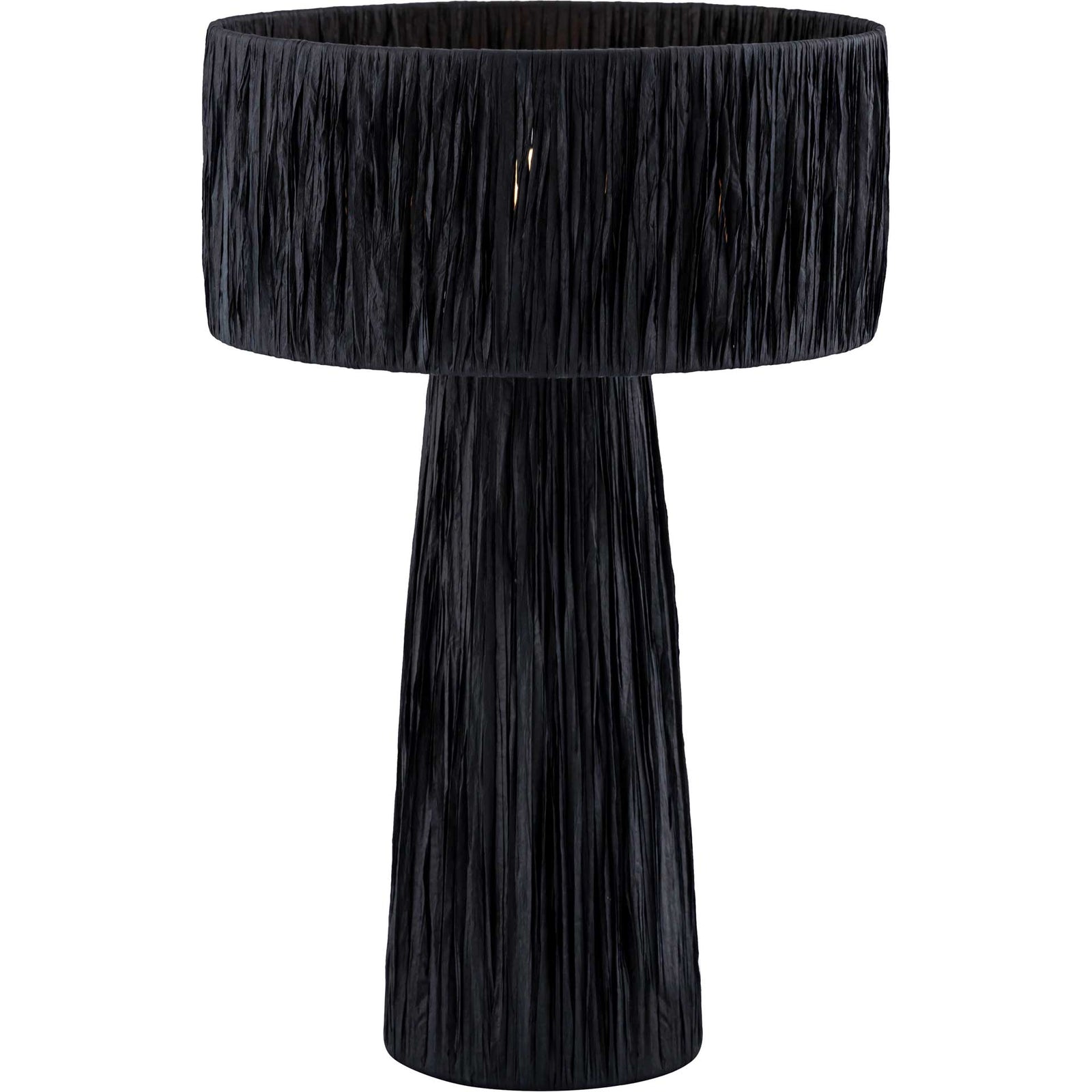 Shannon Rafia Table Lamp Black