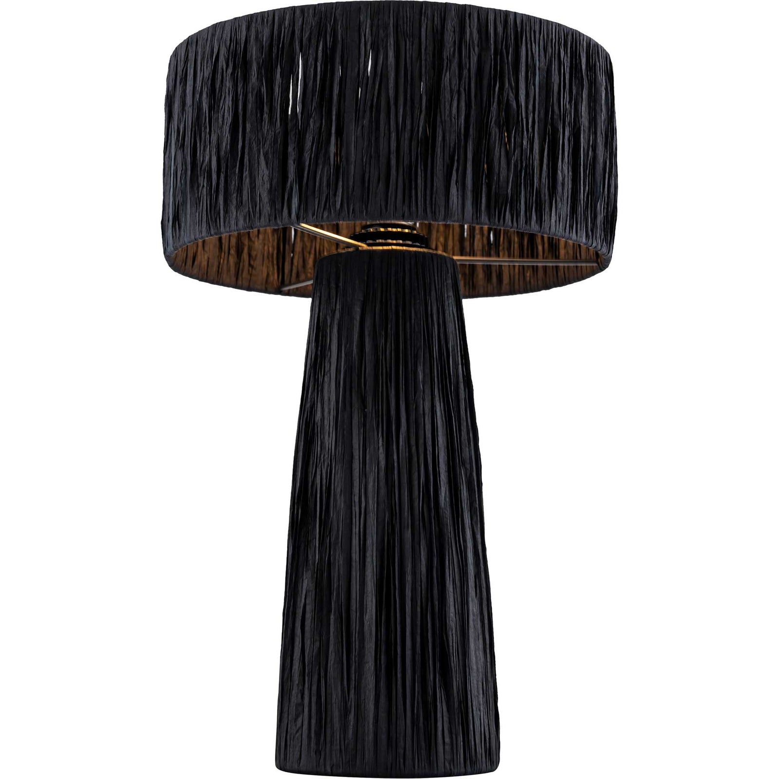 Shannon Rafia Table Lamp Black