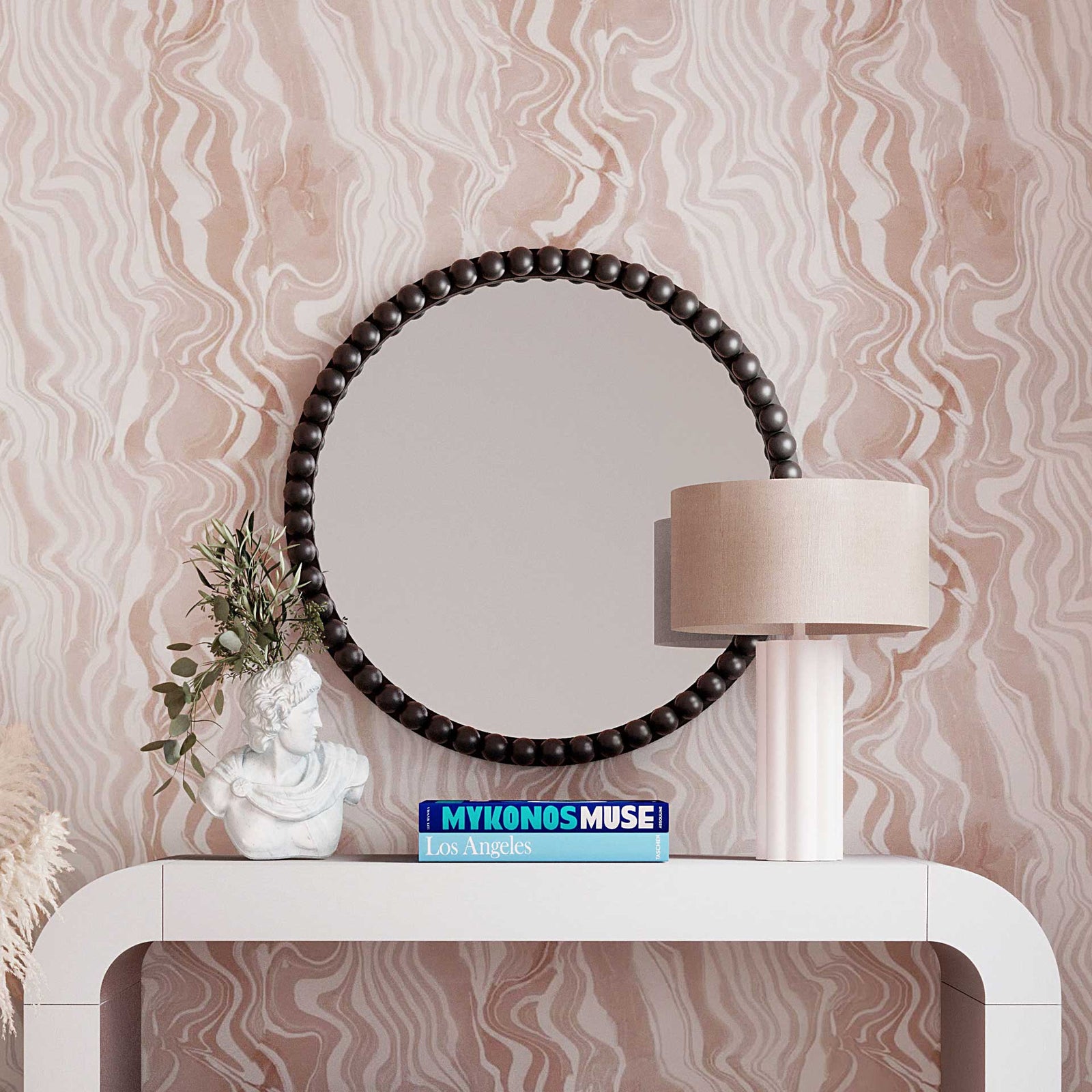 Lance Table Lamp Cream/White