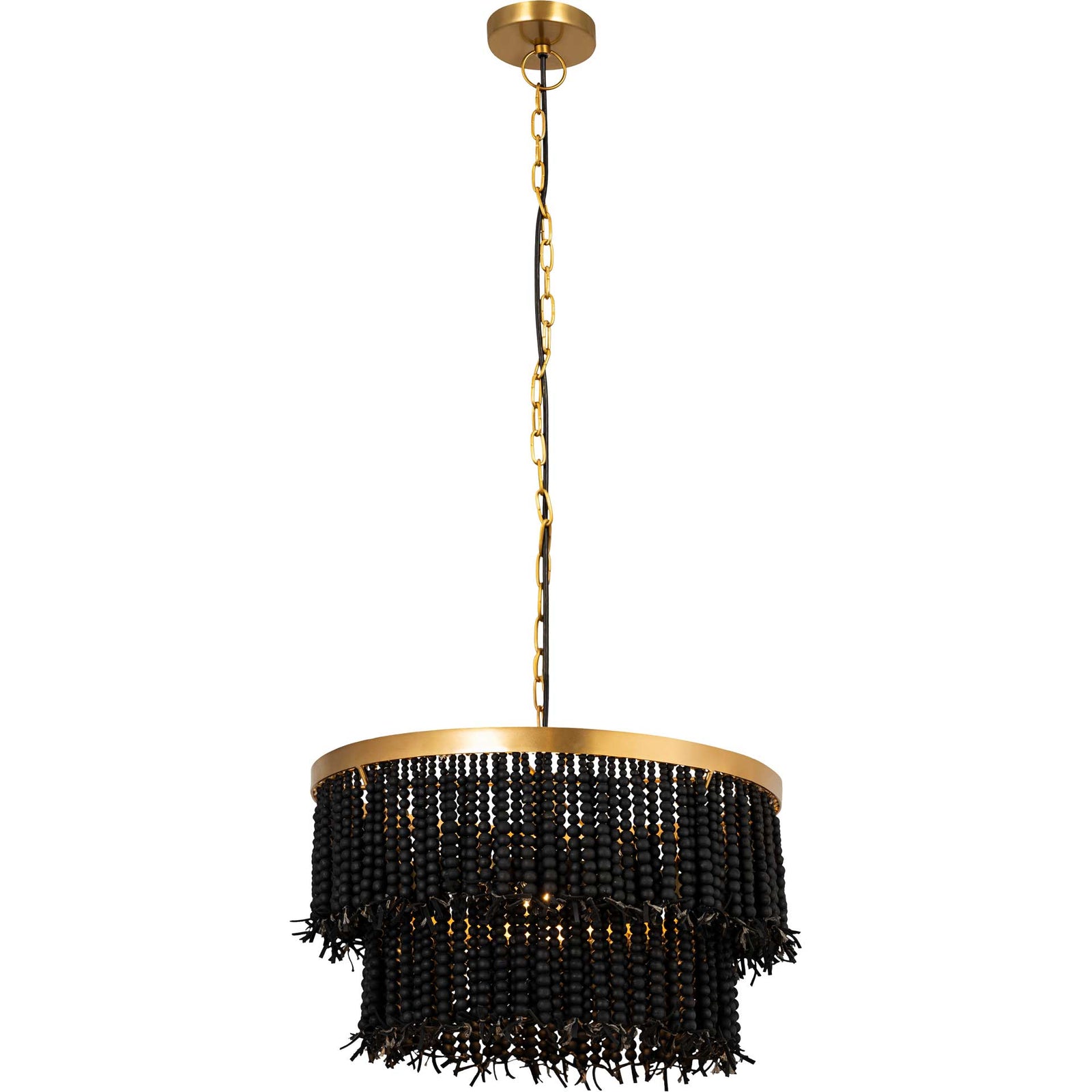 Krystalee Beaded Pendant Black