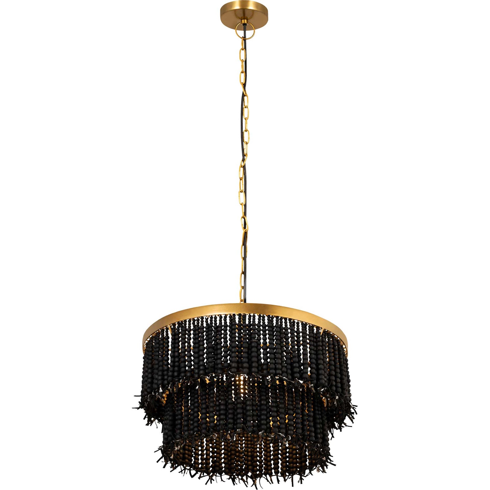 Krystalee Beaded Pendant Black