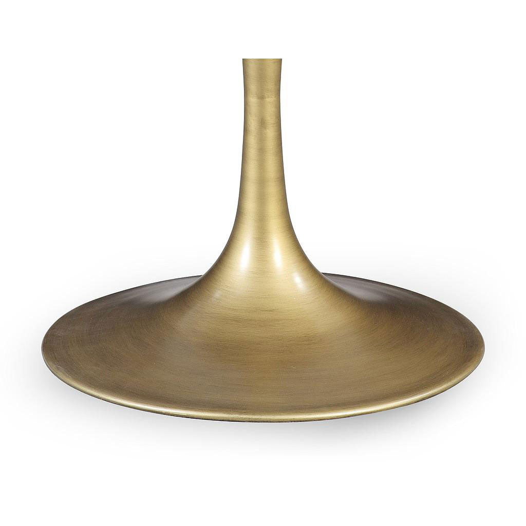 Autumn Pine Table Rustique Top/Brushed Brass Base
