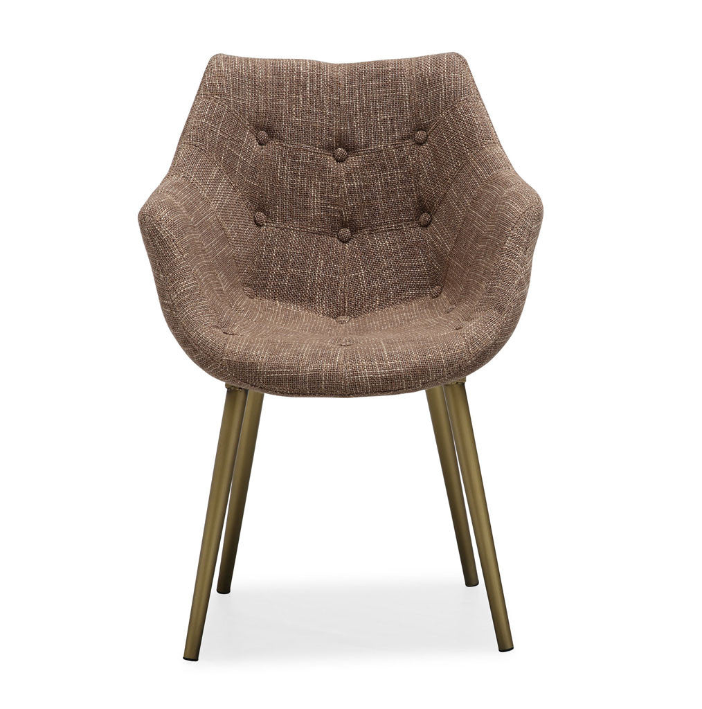 Forkland Brown Tweed Chair