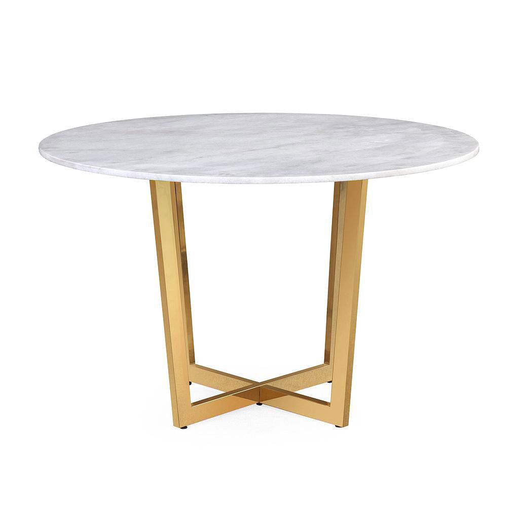 Munford Marble Dining Table White