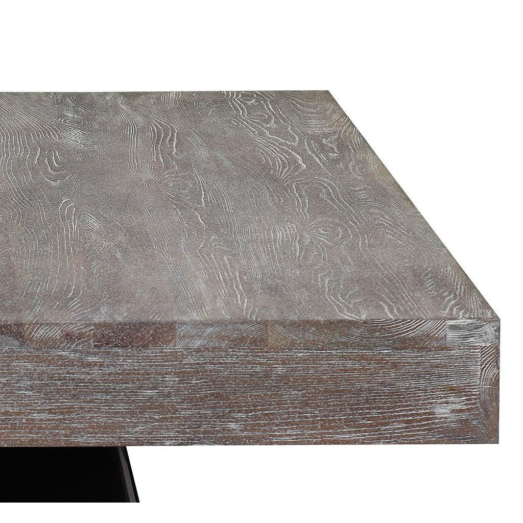 Wilton Elm Dining Table Gray/Brown