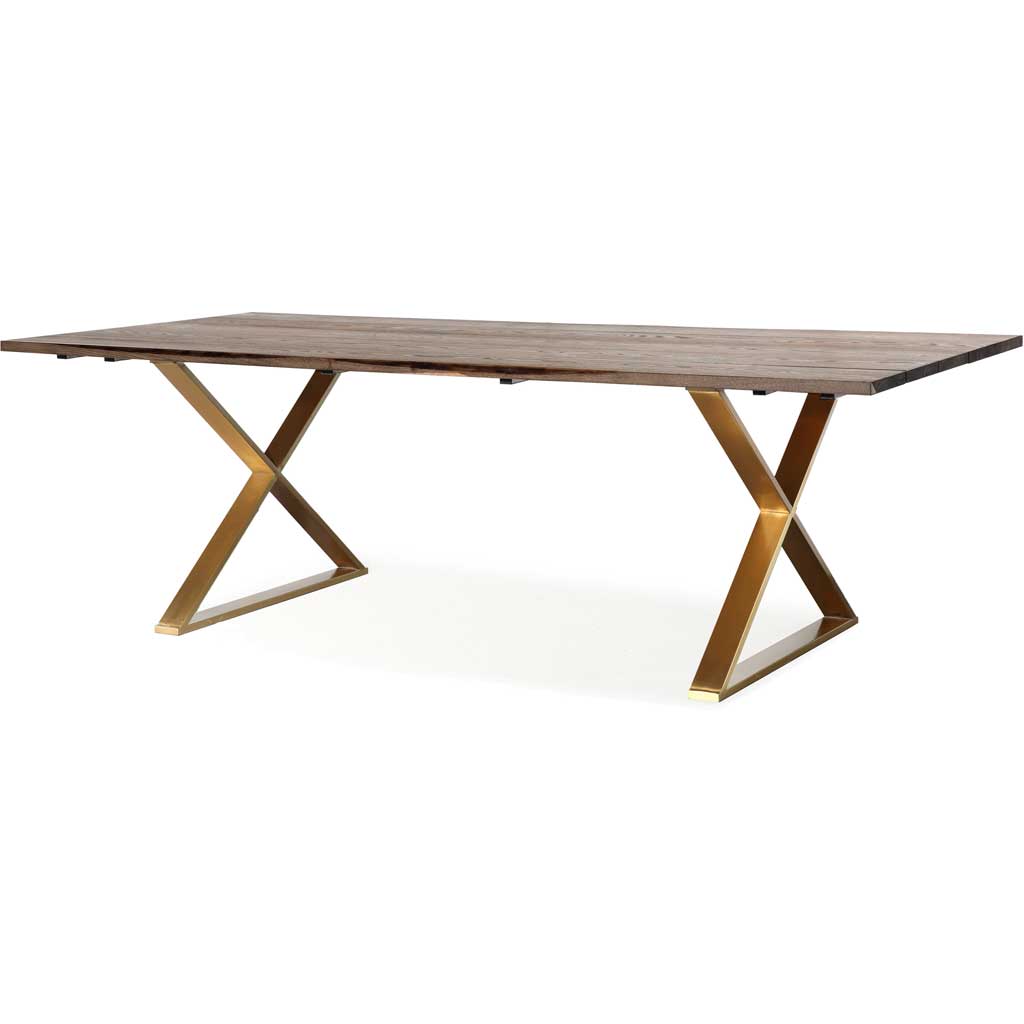 Leanne Dining Table Brown/Gold