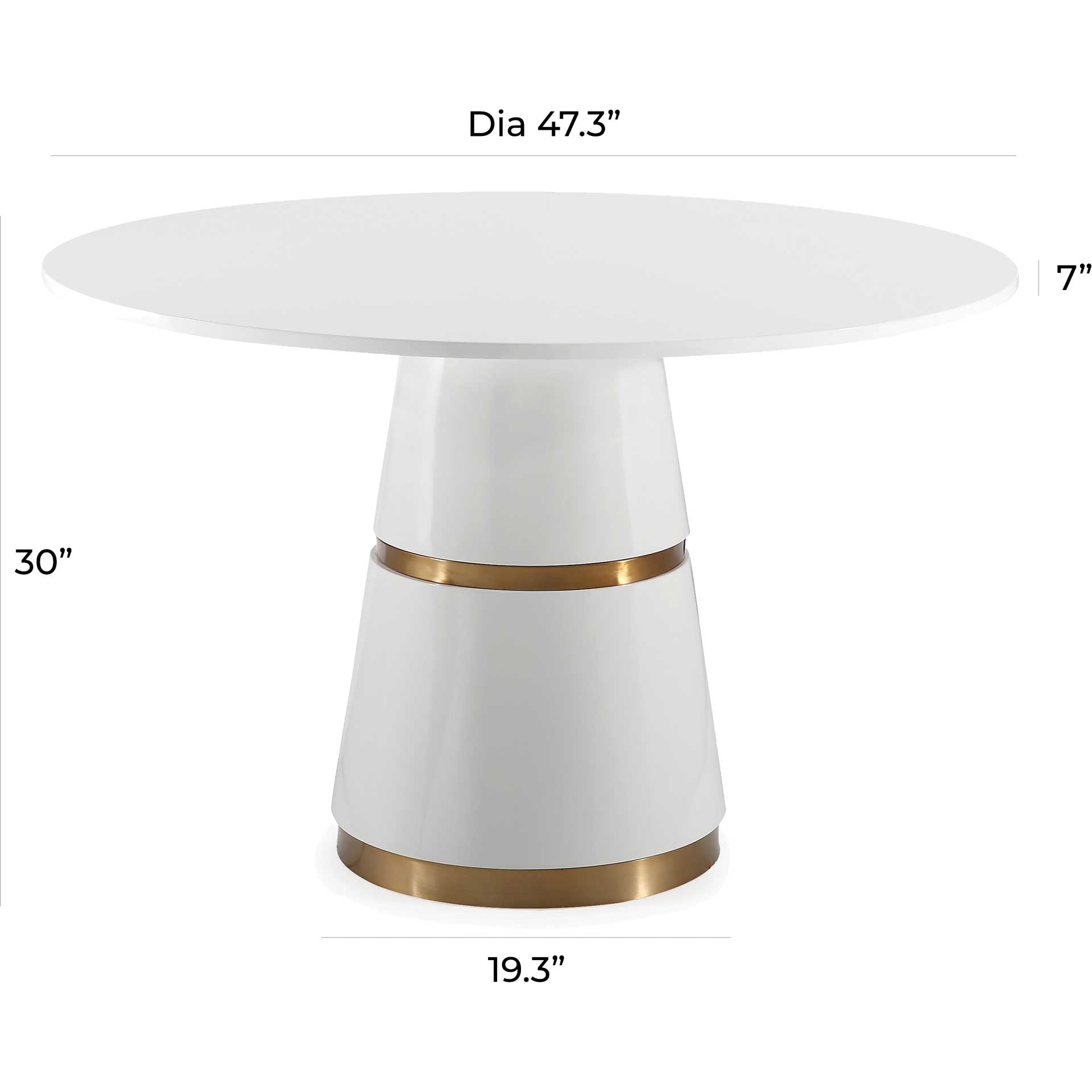 Rogelio Dining Table White