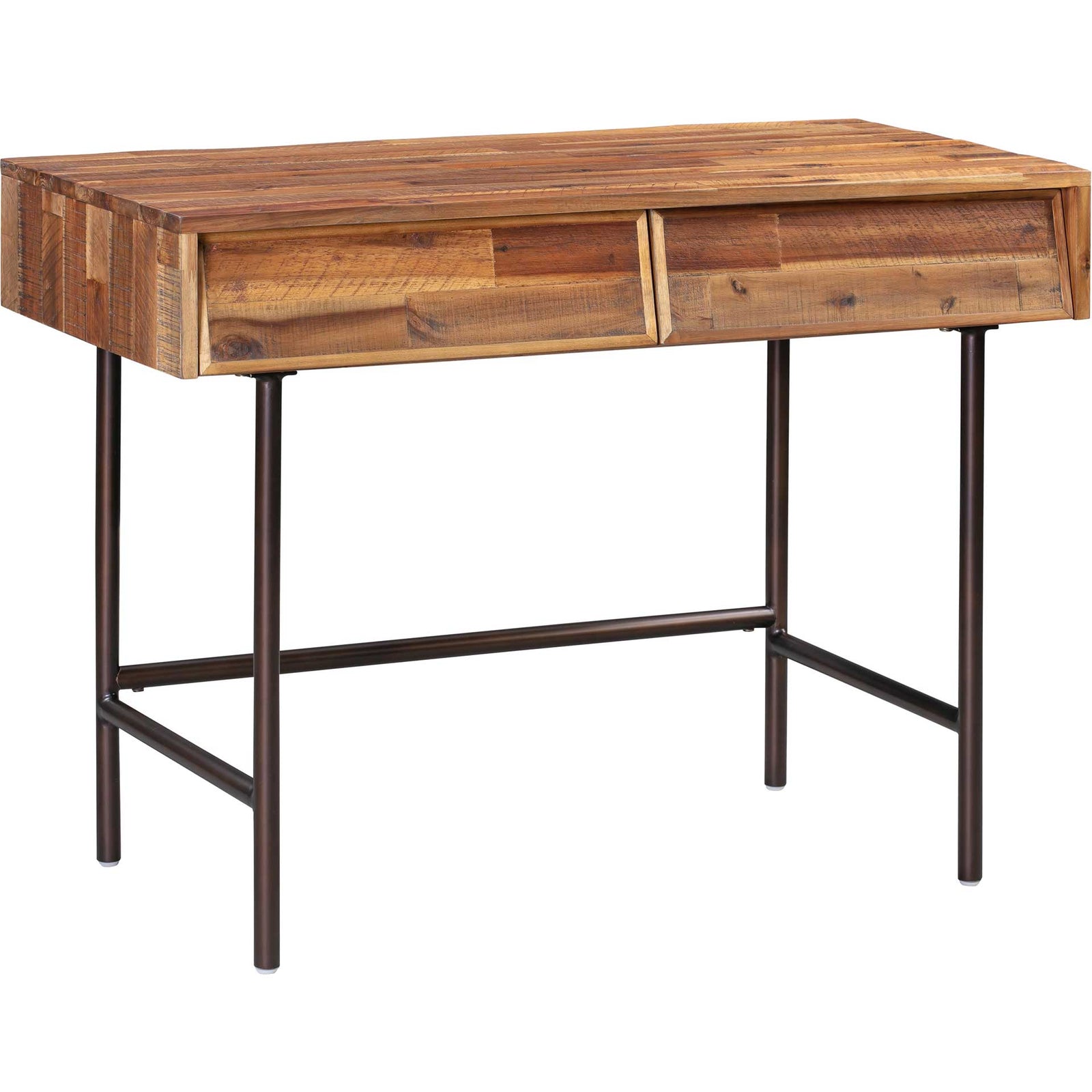Boston Wooden Writing Desk Rustic/Dark Brown