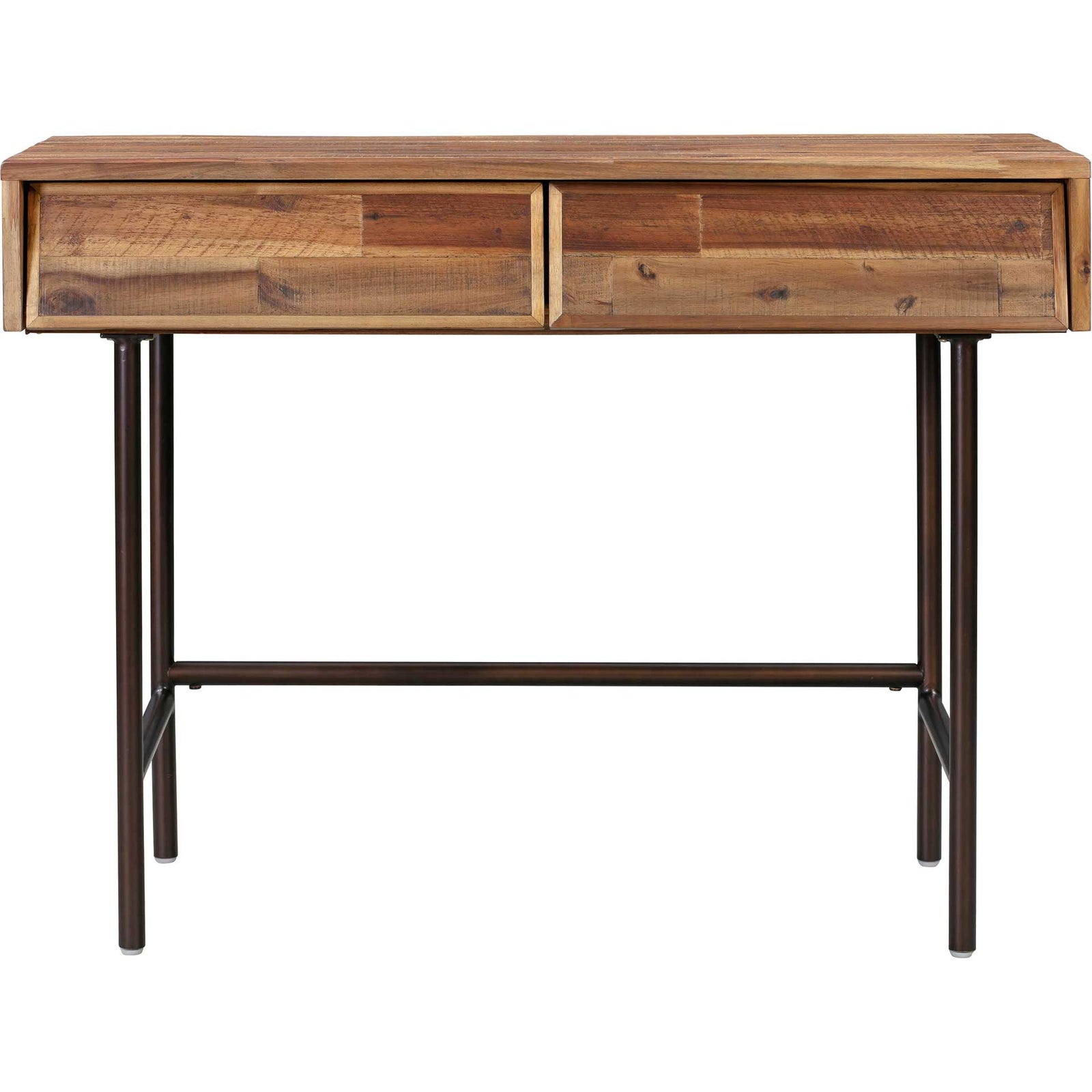 Boston Wooden Writing Desk Rustic/Dark Brown