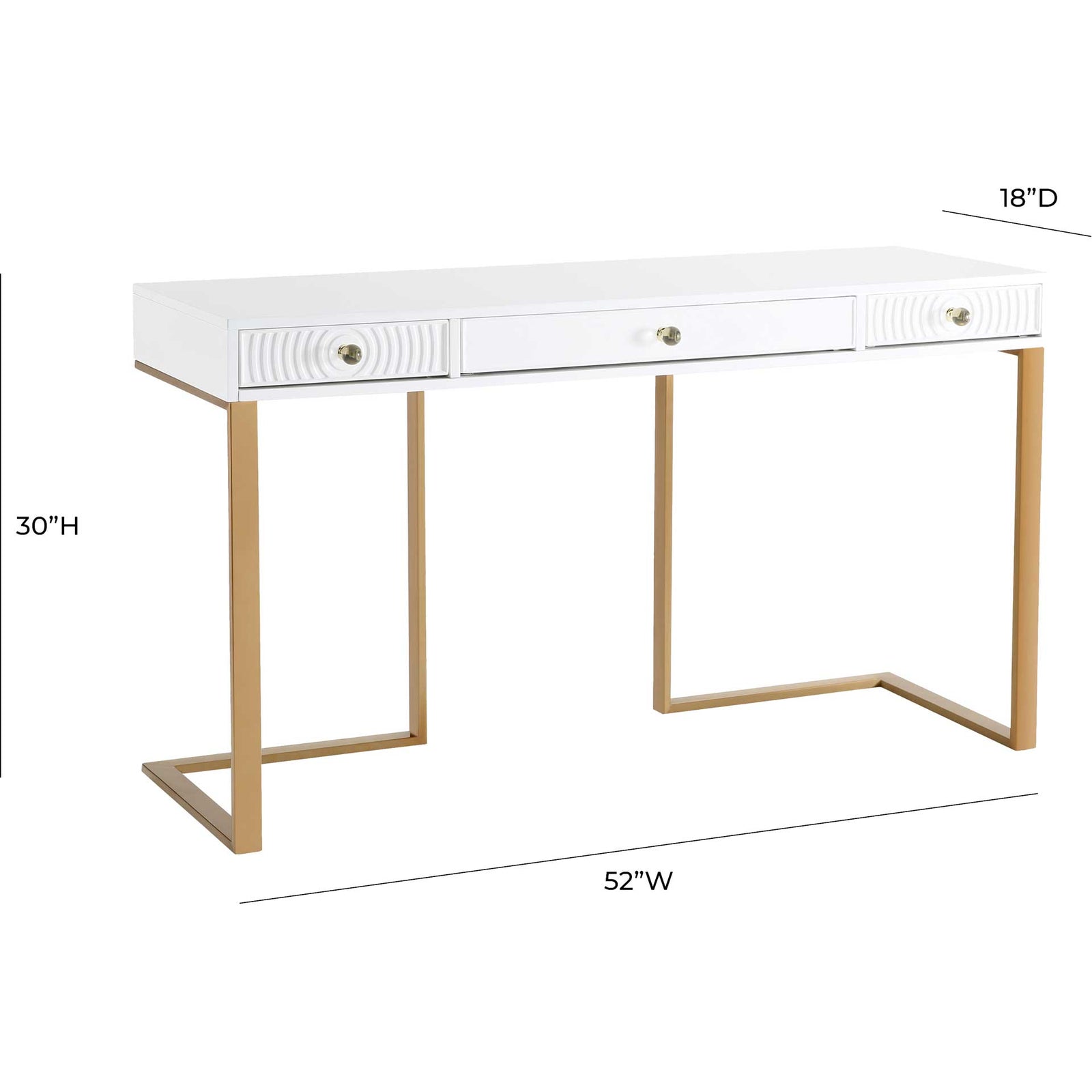 Jander Lacquer Desk White