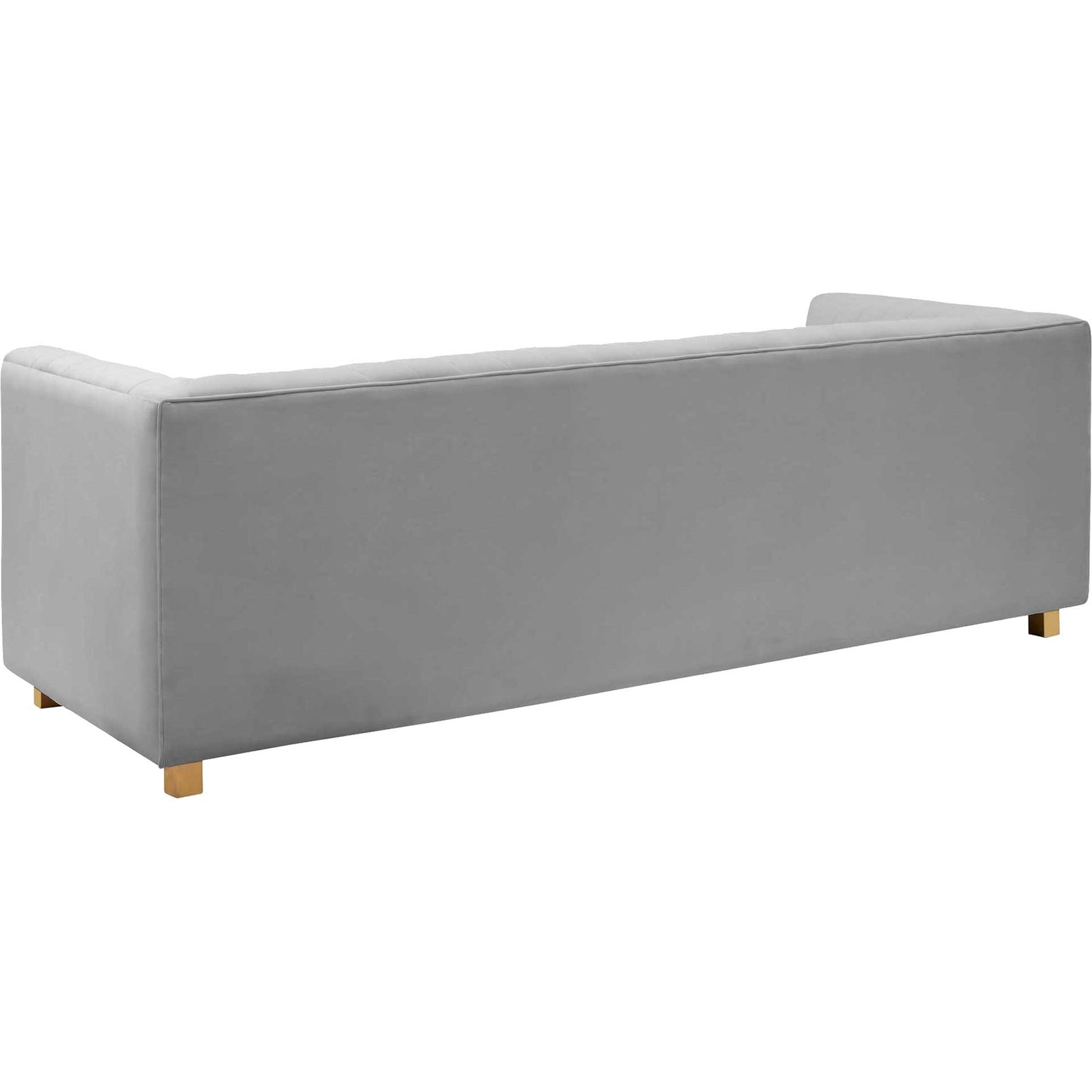 Walsh Velvet Sofa Light Gray