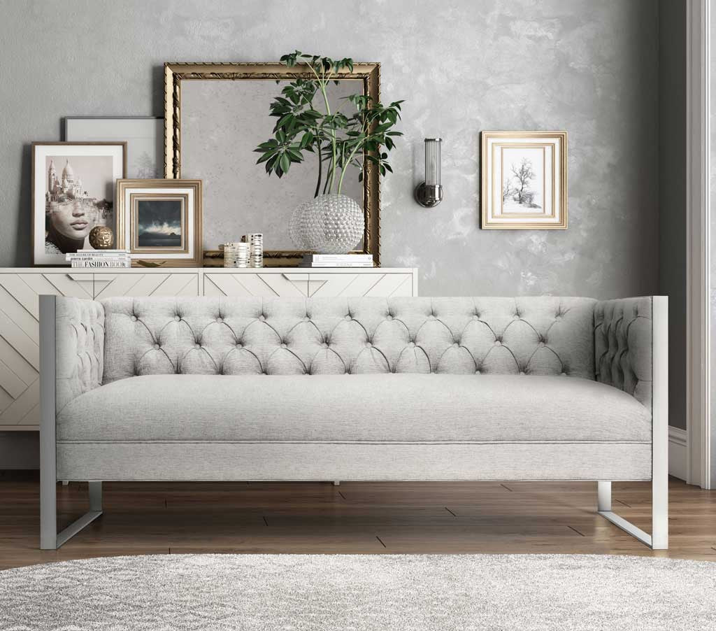 Fontaine Light Gray Sofa