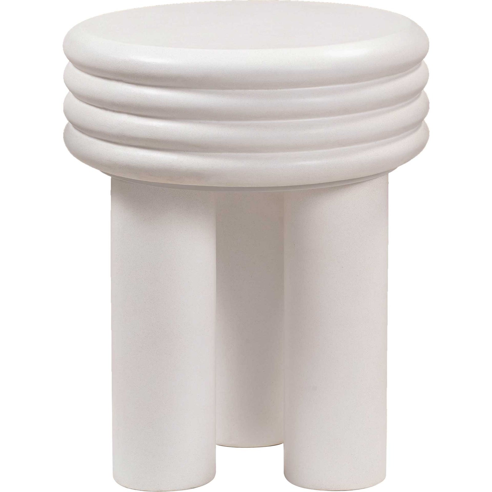 Delaney Concrete Side Table Ivory