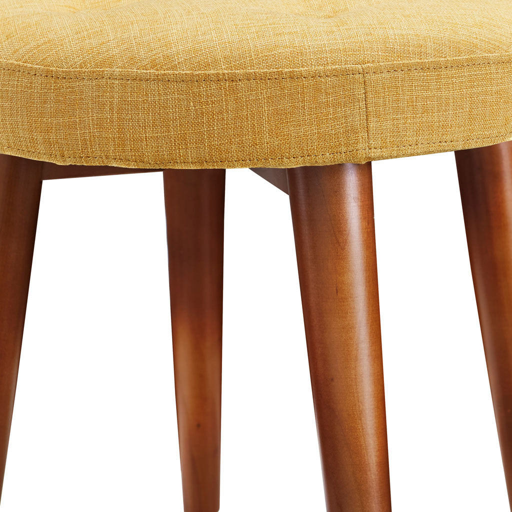 Malvern Yellow Linen Stool