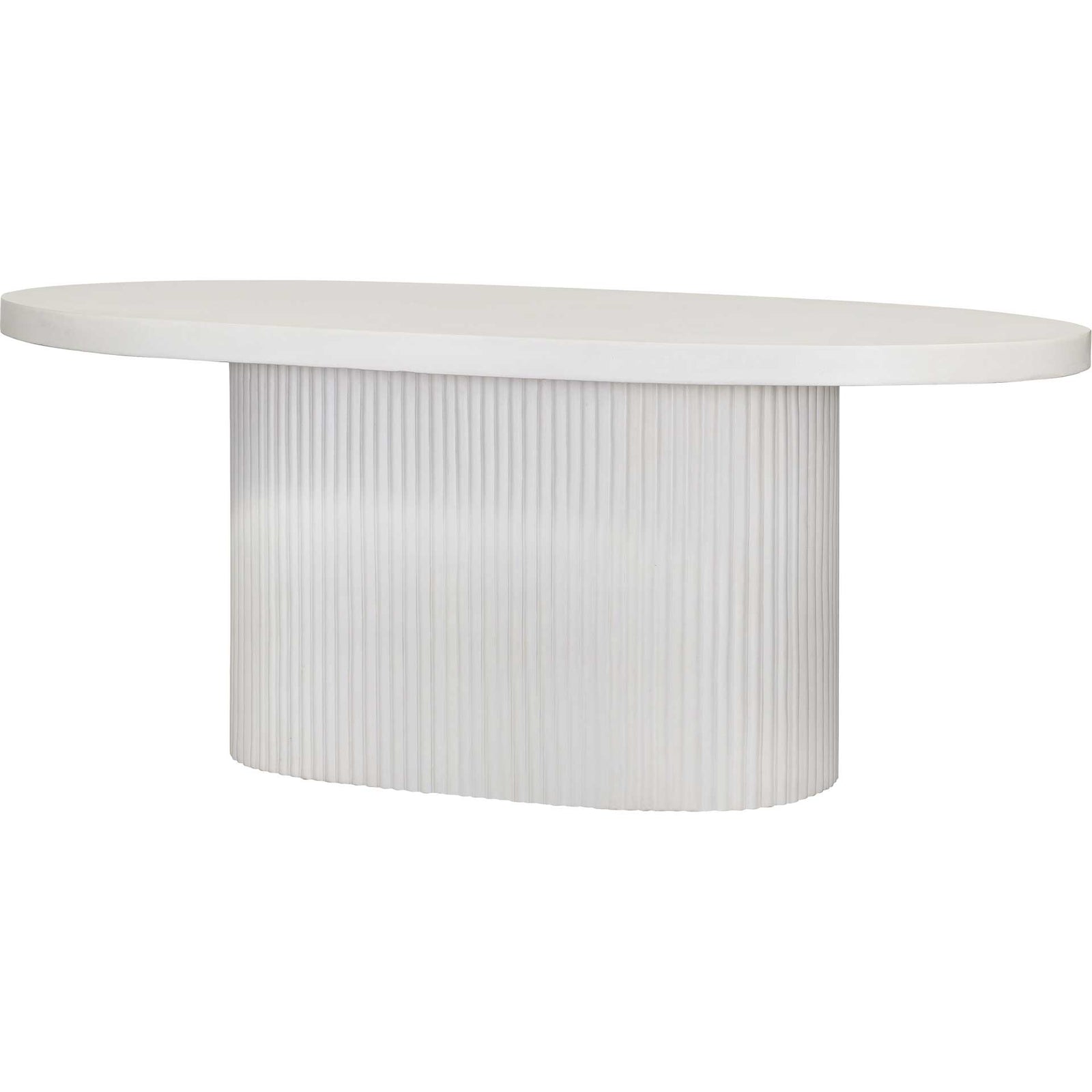 Waylon Concrete Dining Table Ivory