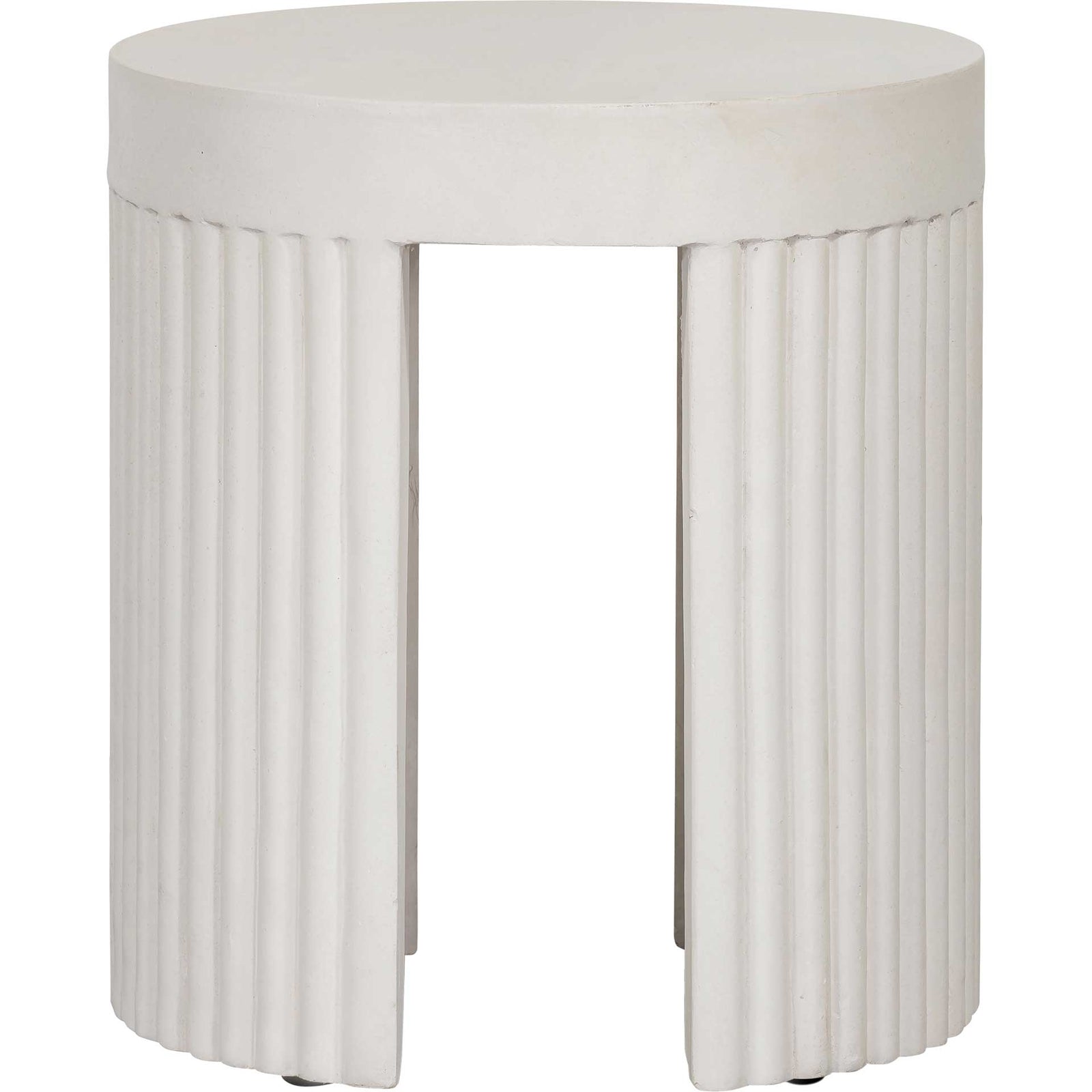 Waylon Concrete Stool White