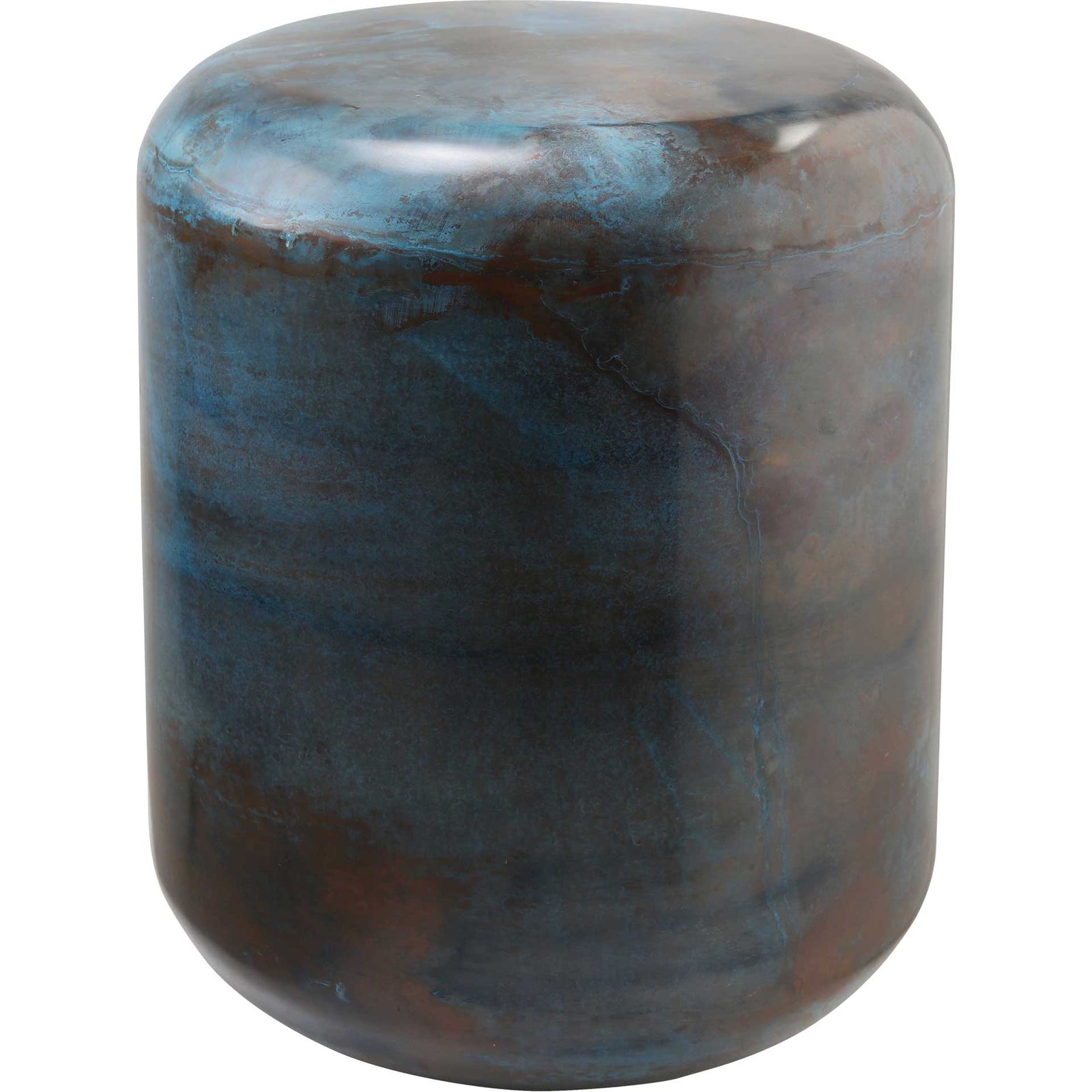 Bottle Steel Stool Blue