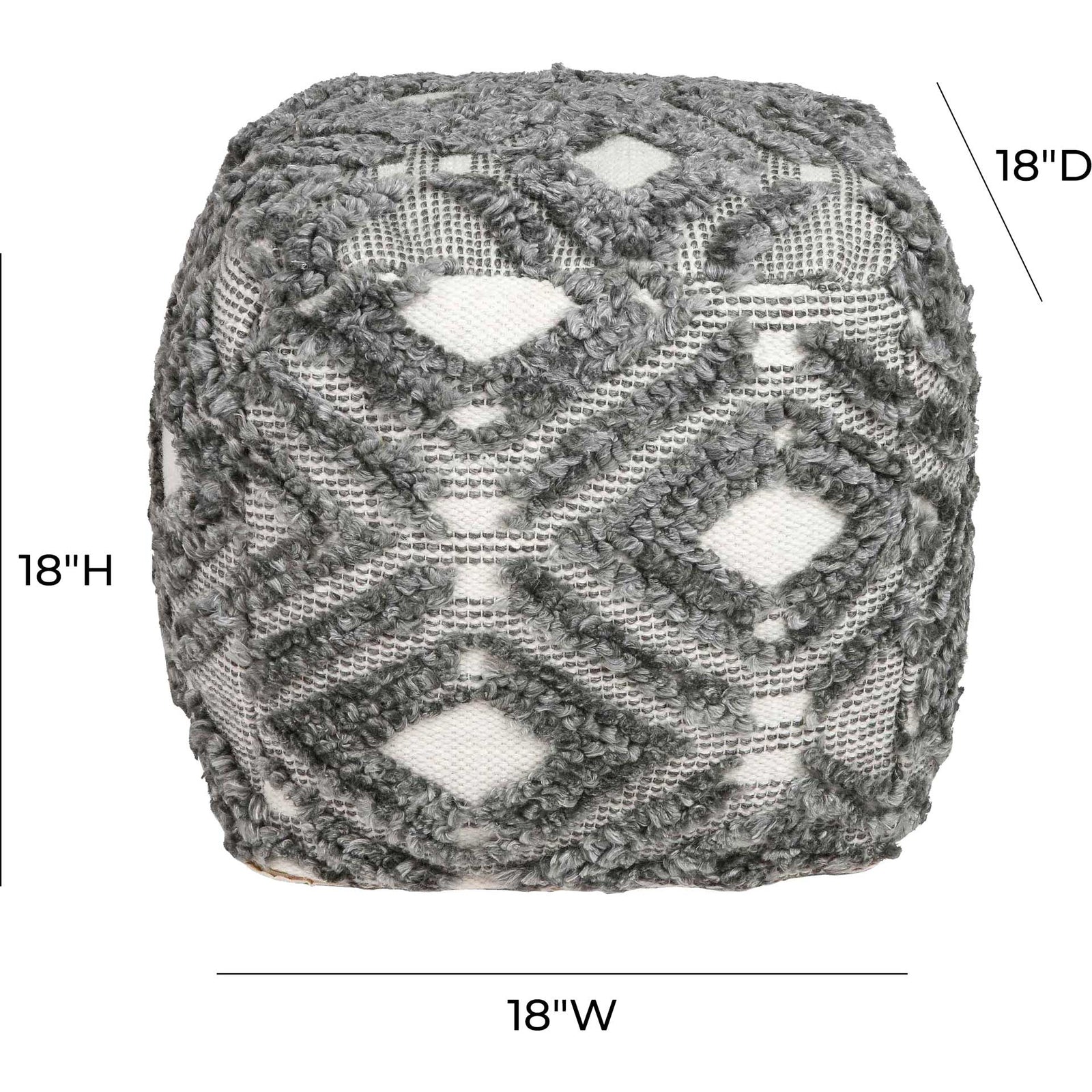 Migramah Pouf Charcoal Gray