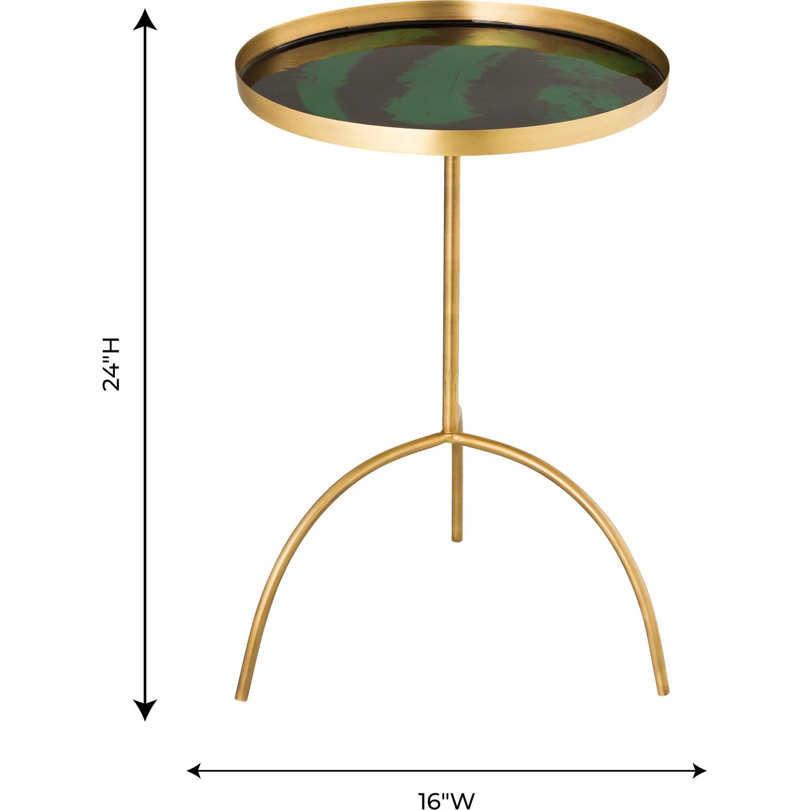 Enamel Accent Table Green