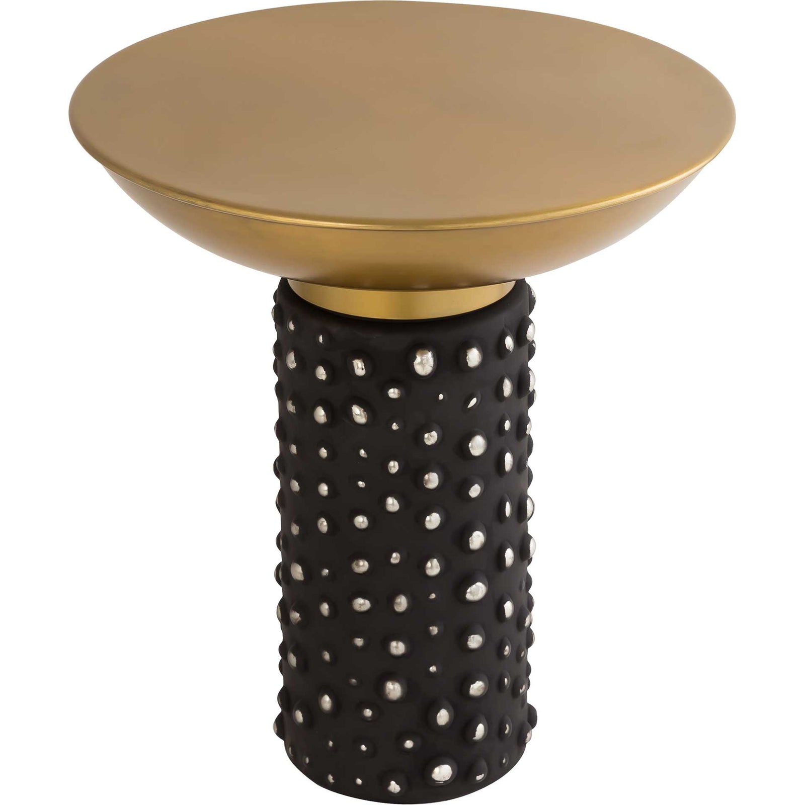Blaine Side Table Antique Brass