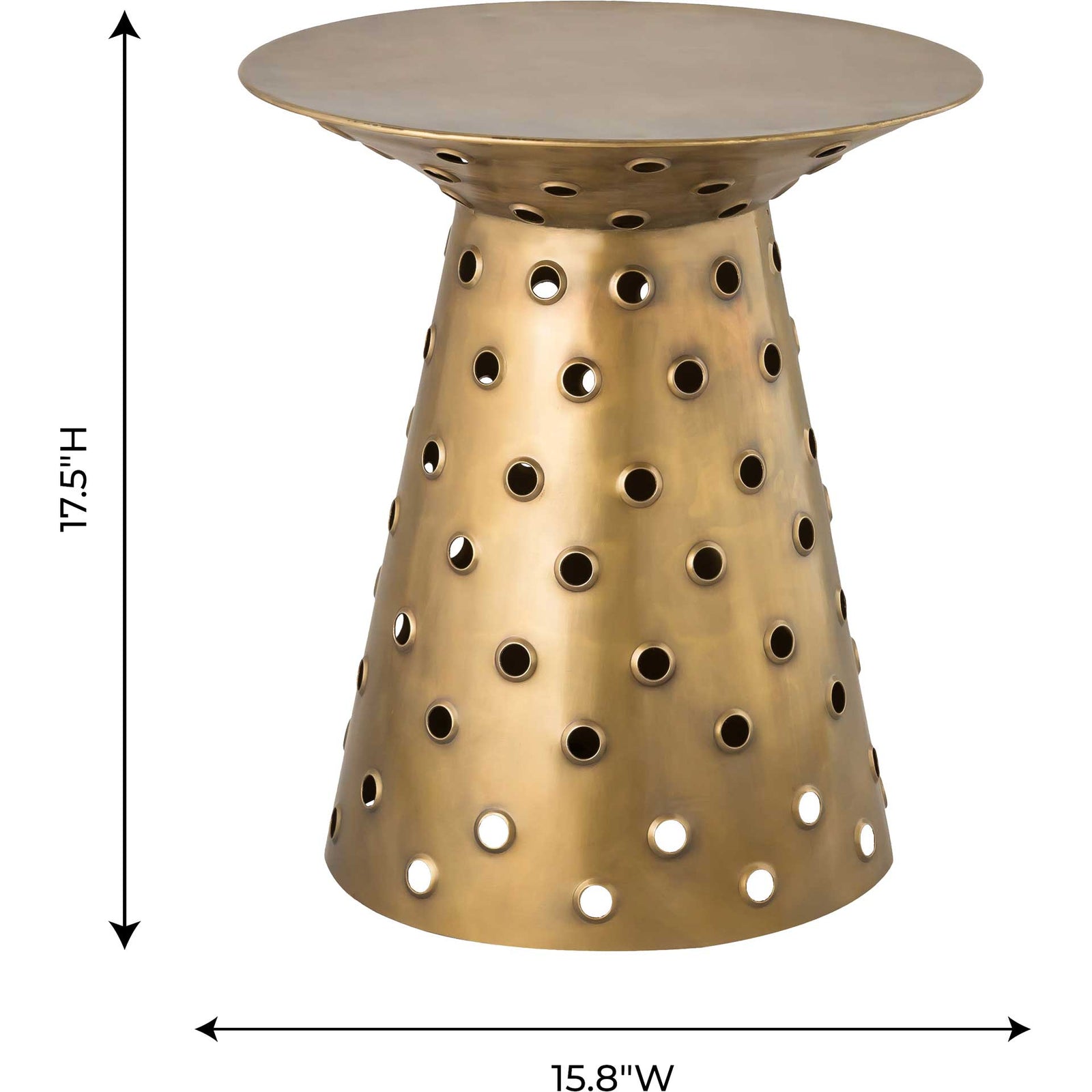 Coco Side Table Antique Brass